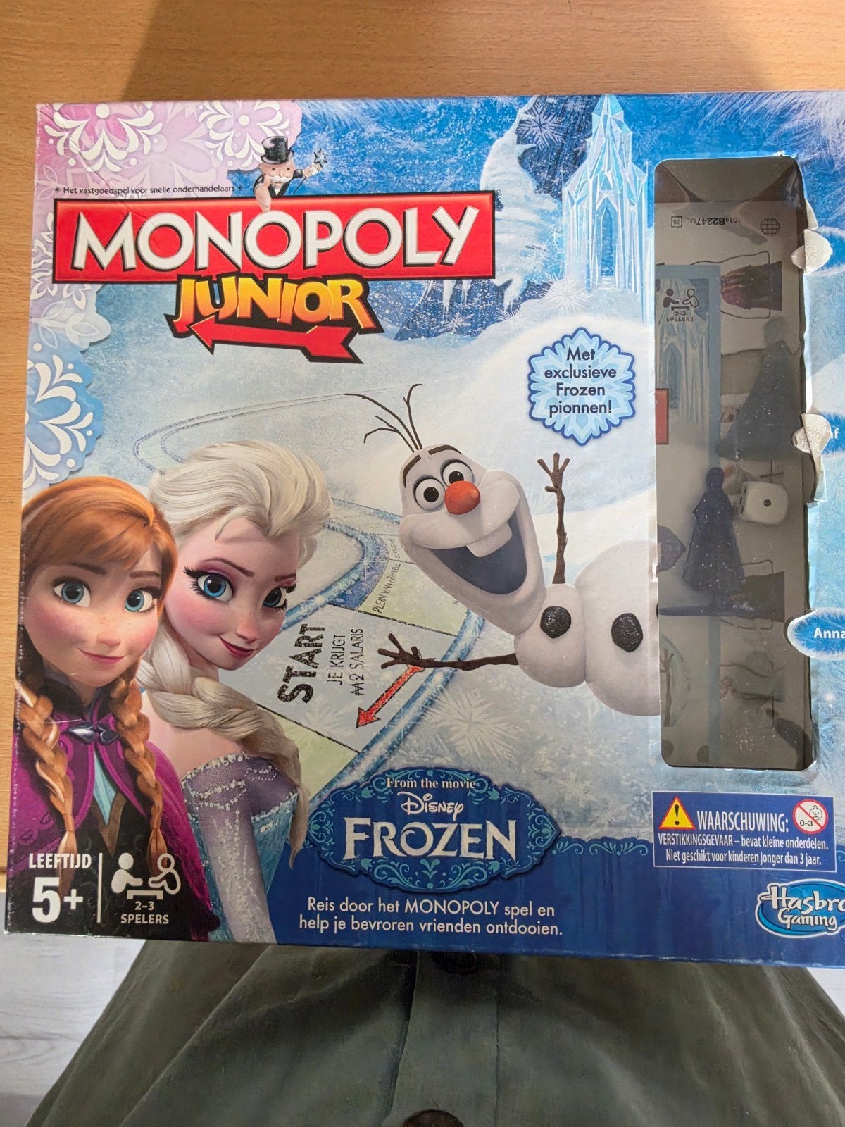 Monopoly Junior Disney Frozen - Met exclusieve pionnen, Drie of vier spelers, Ophalen, Gebruikt, Hasbro Gaming