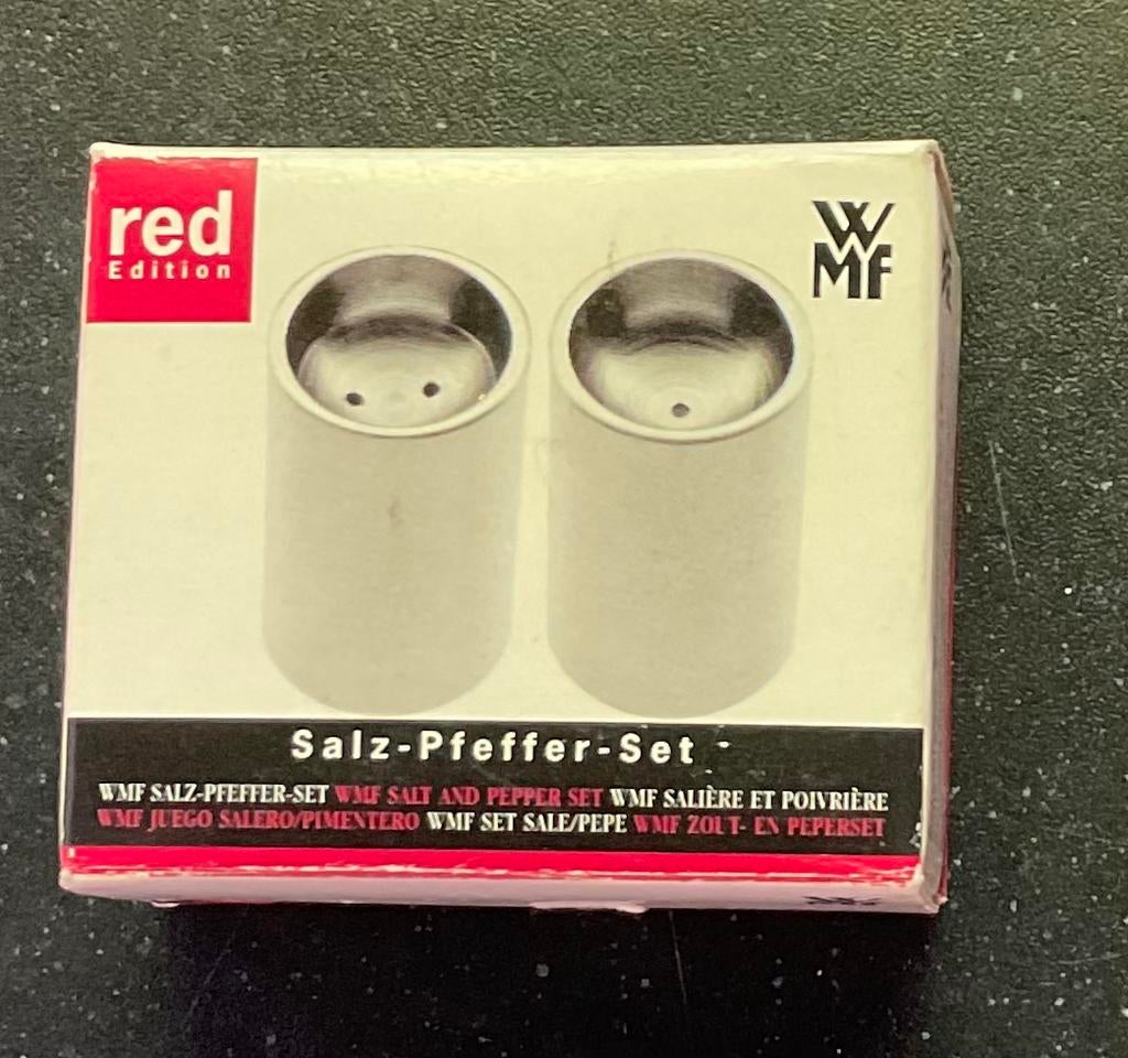 WMF Peper- en Zoutstel - Red Edition, Huis en Inrichting, Keuken | Keukenbenodigdheden, Nieuw, Metaal, Zilver, Ophalen of Verzenden