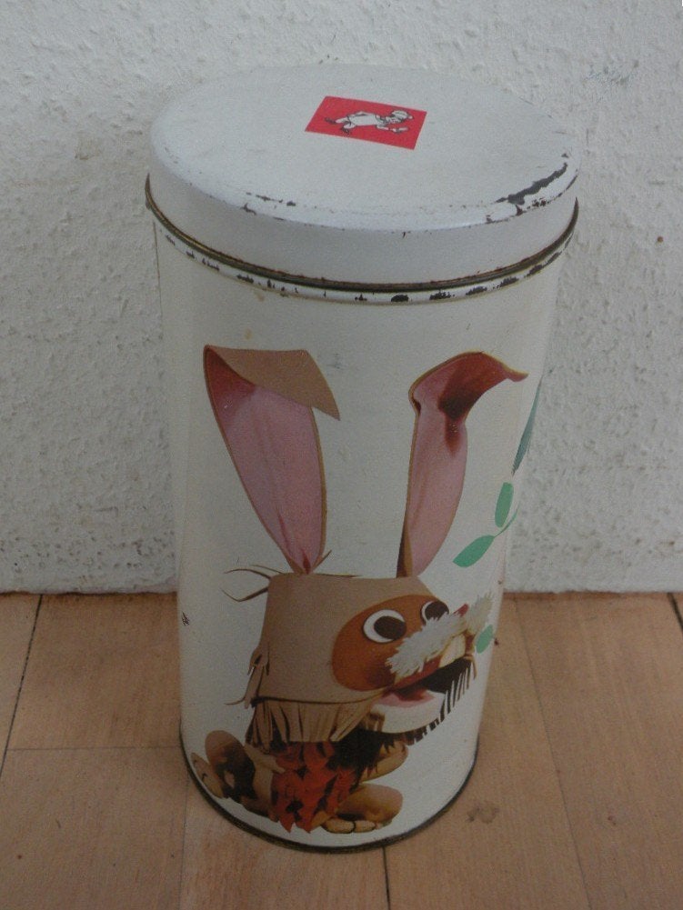 Beschuitbus, vintage. Fabeltjeskrant., Ophalen of Verzenden, Gebruikt, Beschuit