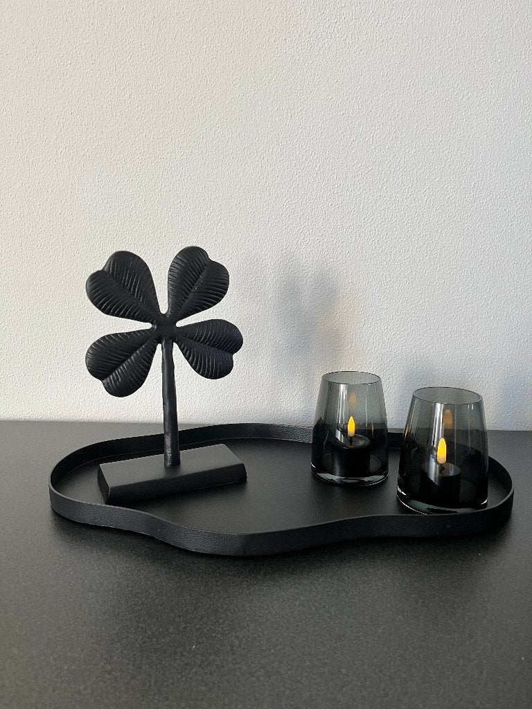 Vase The World plateau Bauru S zwart Nieuw!, Met opstaande rand, Nieuw, Ophalen of Verzenden, Dienblad