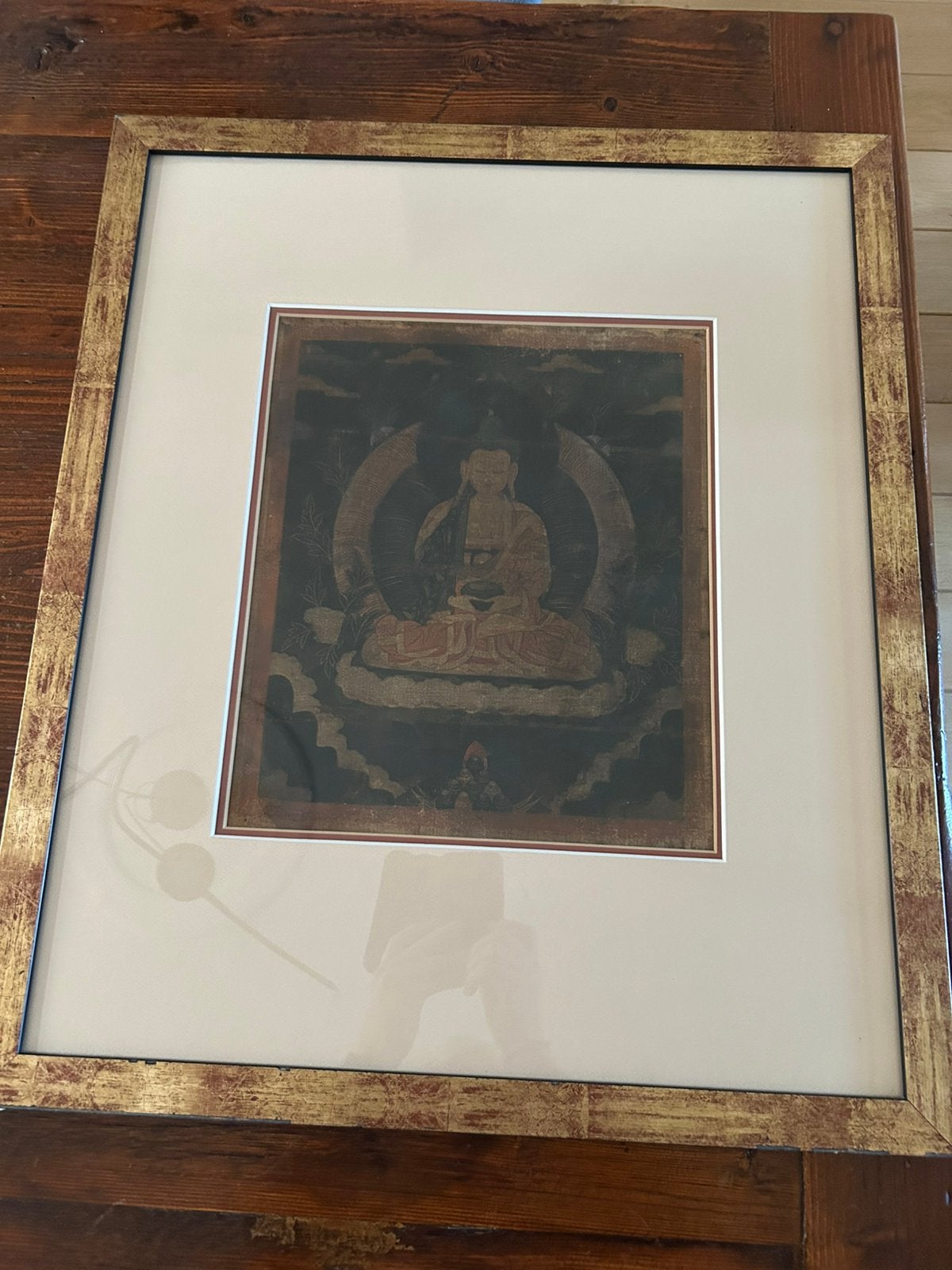 Tibetaanse Thangka met Boeddha Amithaba in mandorla, Ophalen of Verzenden