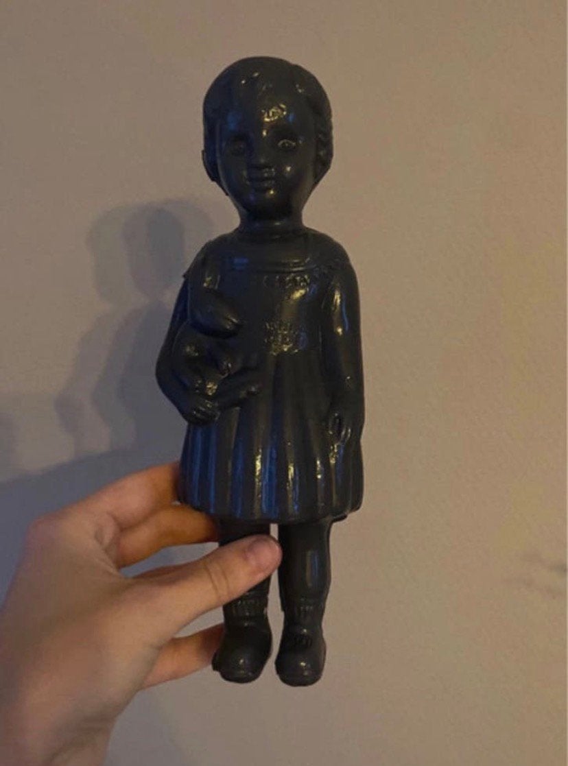 Vintage Clonette Pop - Donkergrijs - 24 cm, Ophalen of Verzenden, Zo goed als nieuw, Mens