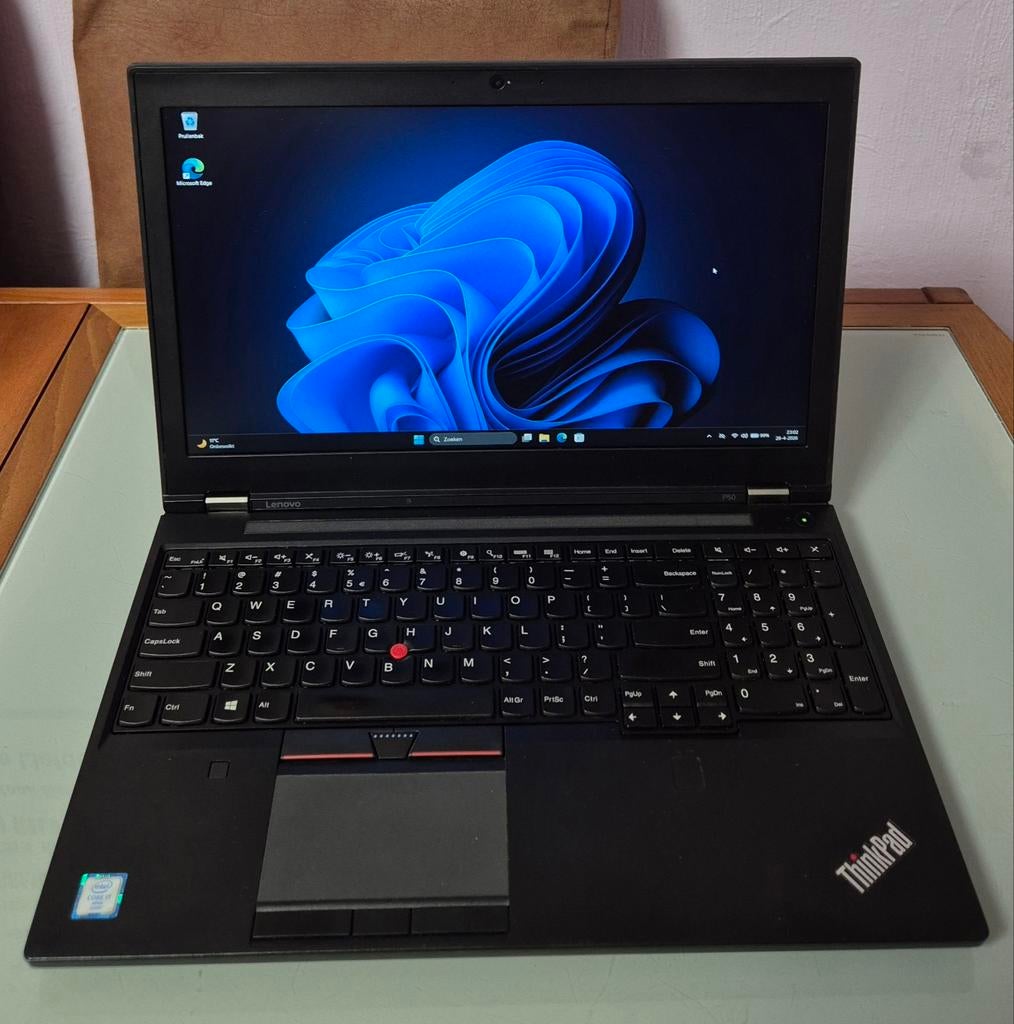Lenovo thinkpad P50 Core i7 met oplader, Gebruikt, 8 GB, SSD, 3 tot 4 Ghz