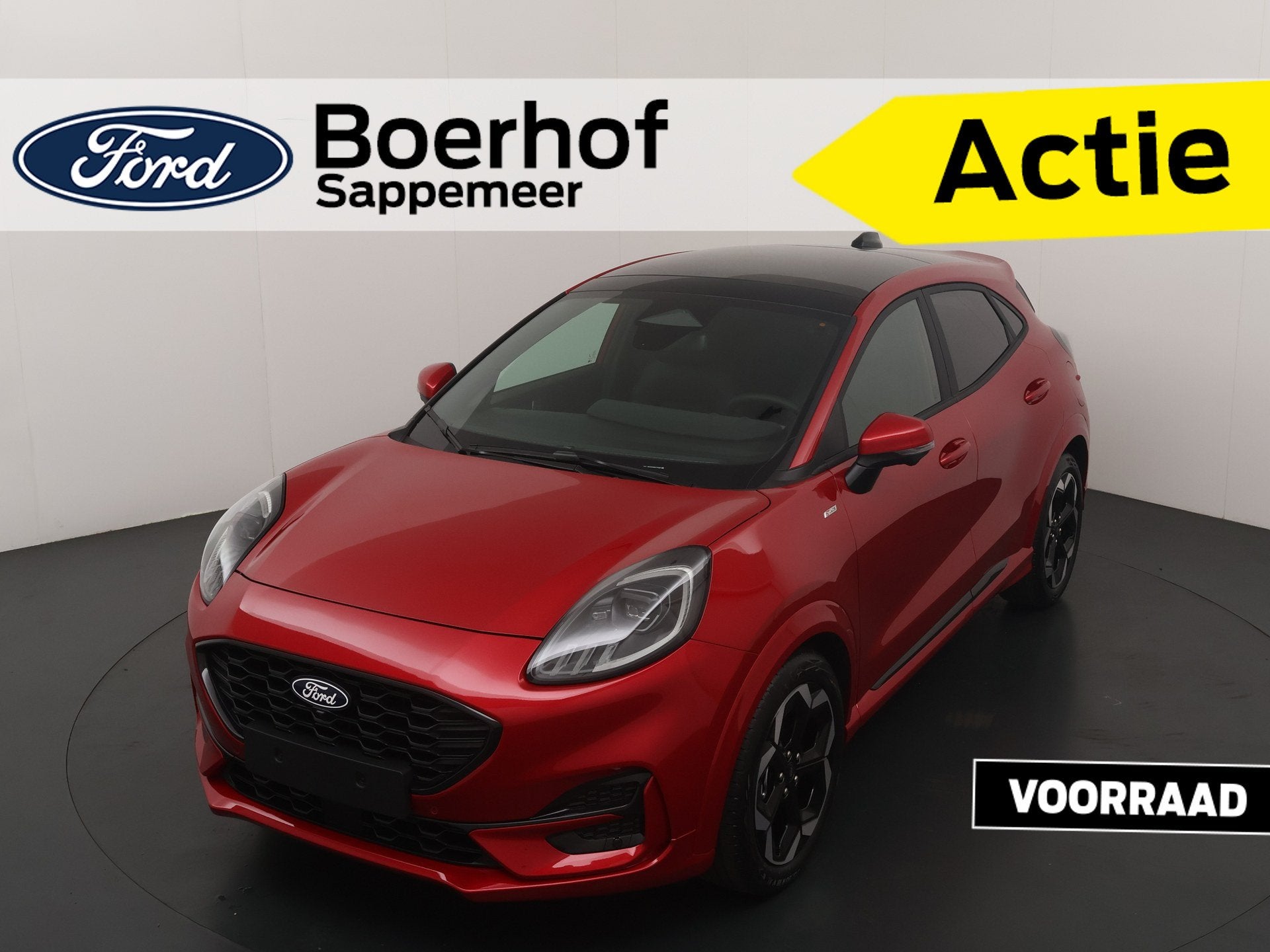 Ford Puma Hybrid ST-Line X 125pk | Driver Assist | Winter Pa, 125 pk, Puma, Zwart, Leder en Stof