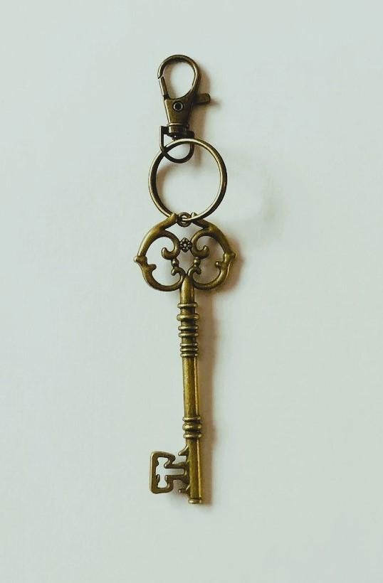 Antiek sleutelhanger barok metaal brons, Verzenden, Nieuw, Overige typen