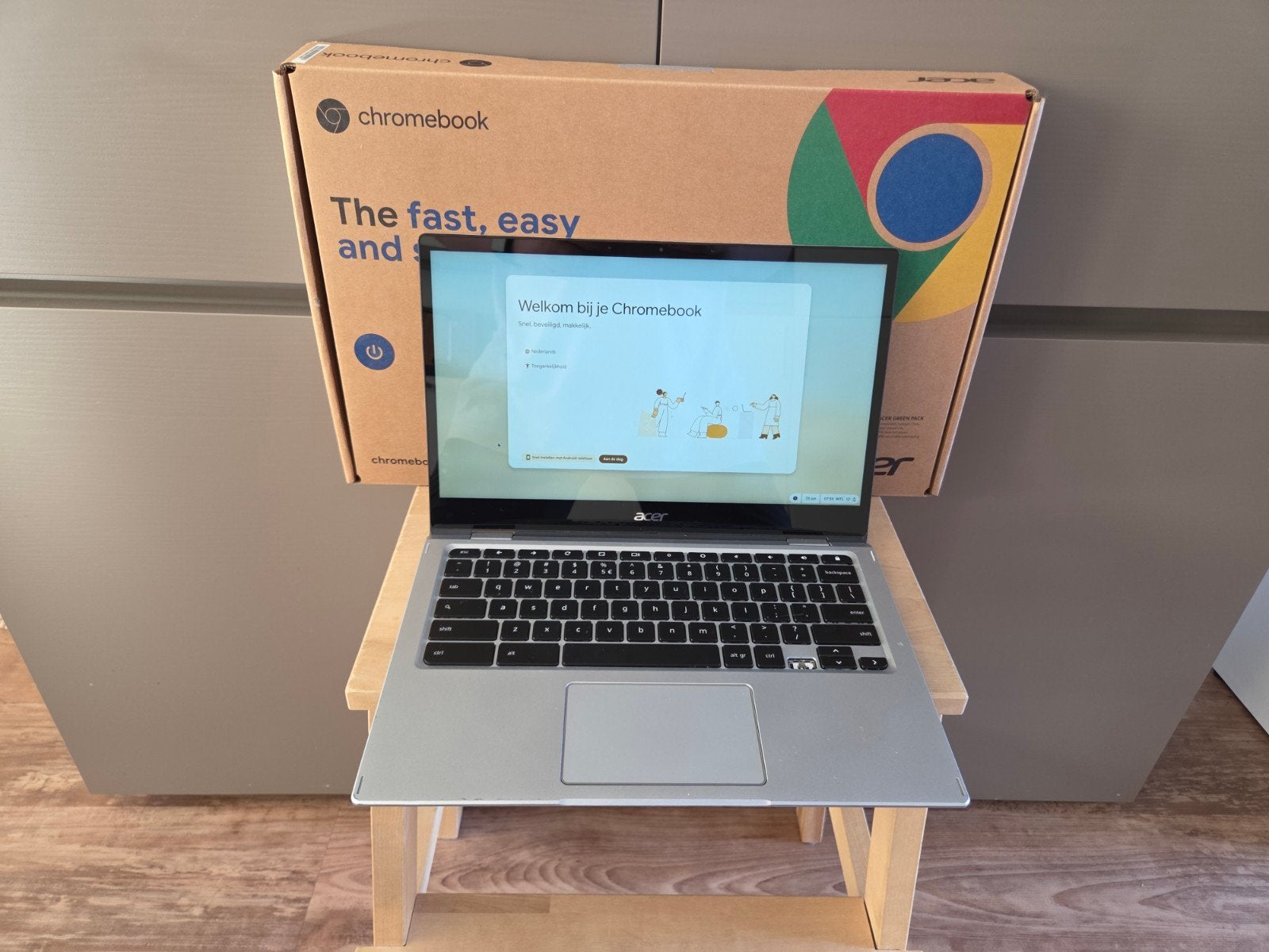 Acer Chromebook Spin 513, Computers en Software, Chromebooks, Ophalen, Gebruikt, 64 GB, 8 GB