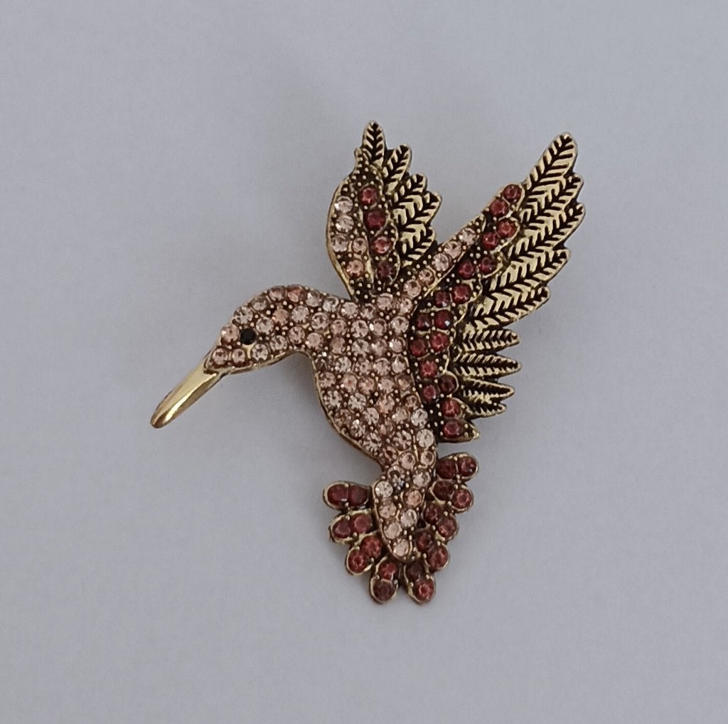 Kolibrie broche, Overige materialen, 4 tot 7 cm, Overige kleuren, Nieuw