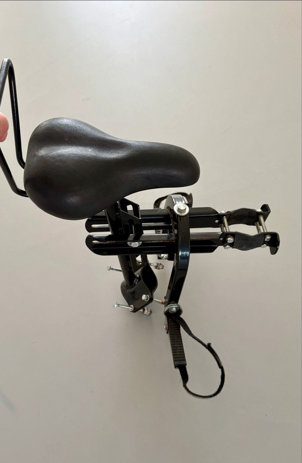 Fietszitje voor kinderen - zadel voor op damesfiets, Fietsen en Brommers, Ophalen, Voorzitje, 9 t/m 36 kg, Gebruikt
