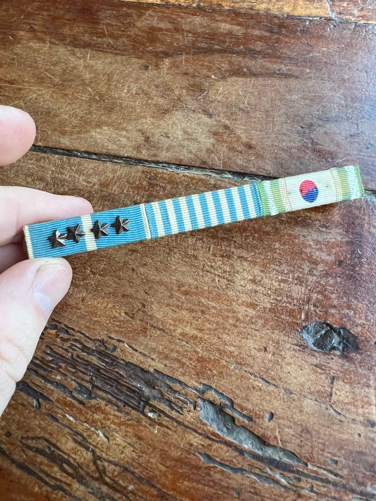 Korea Amerikaans NDVN 3 medaille baton medal bar, Amerika, Verzenden, Lintje, Medaille of Wings