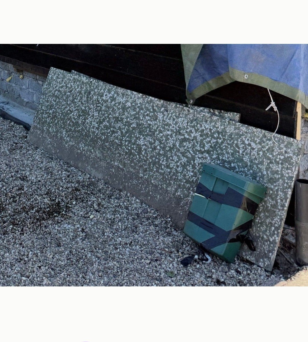 afscheidingen grintplaat, mogelijk voor bouw of tuin, Ophalen of Verzenden, Gebruikt, Overige materialen, 20 tot 50 mm