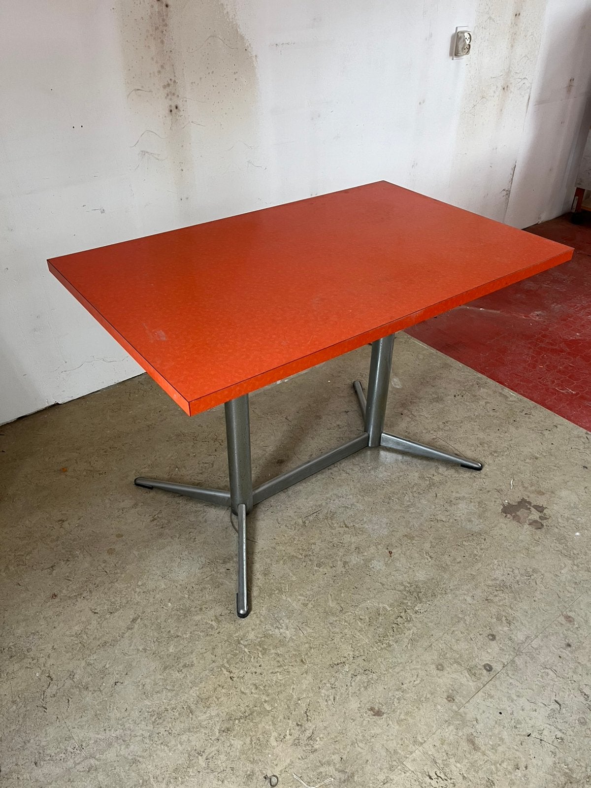1970’s vintage eettafel Karla Formica No.1174, Ophalen, Gebruikt, 100 tot 150 cm, Overige materialen