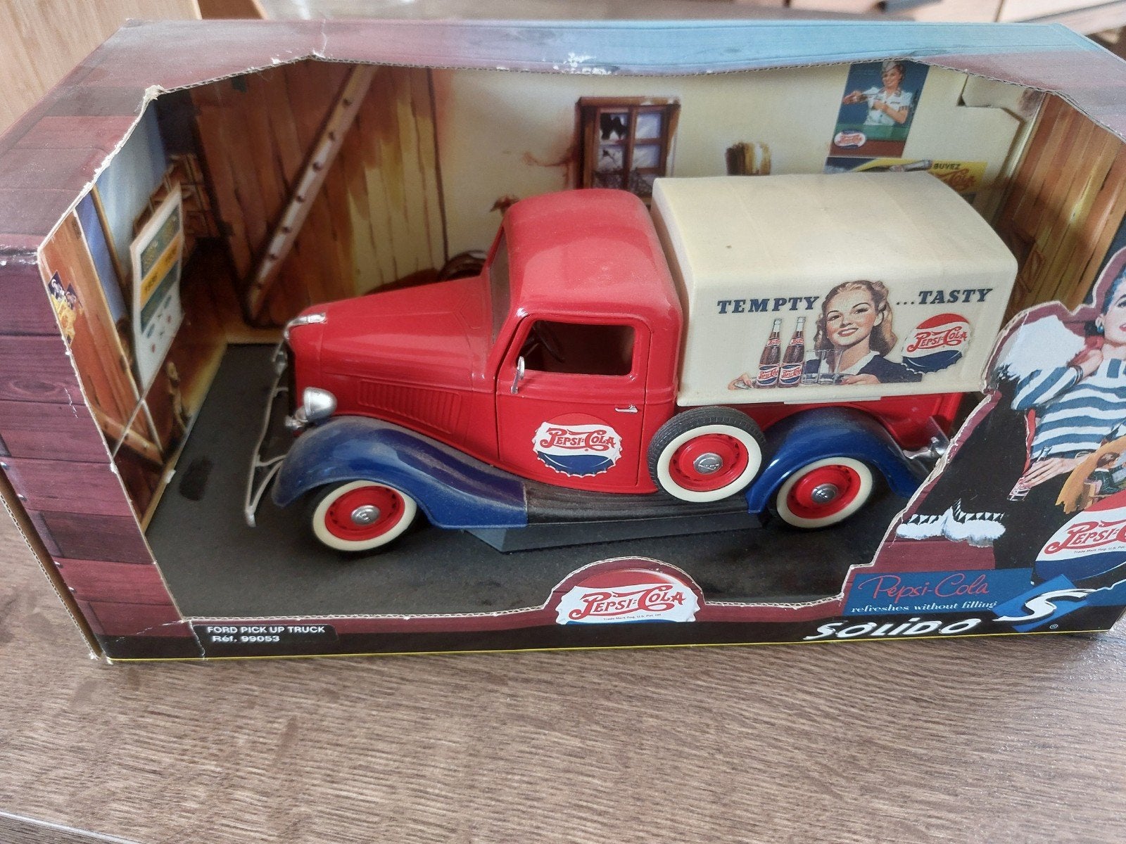 Solido Ford Pick-up Truck Pepsi Cola 1936, Overige merken, 1:32 tot 1:50, Nieuw, Ophalen of Verzenden