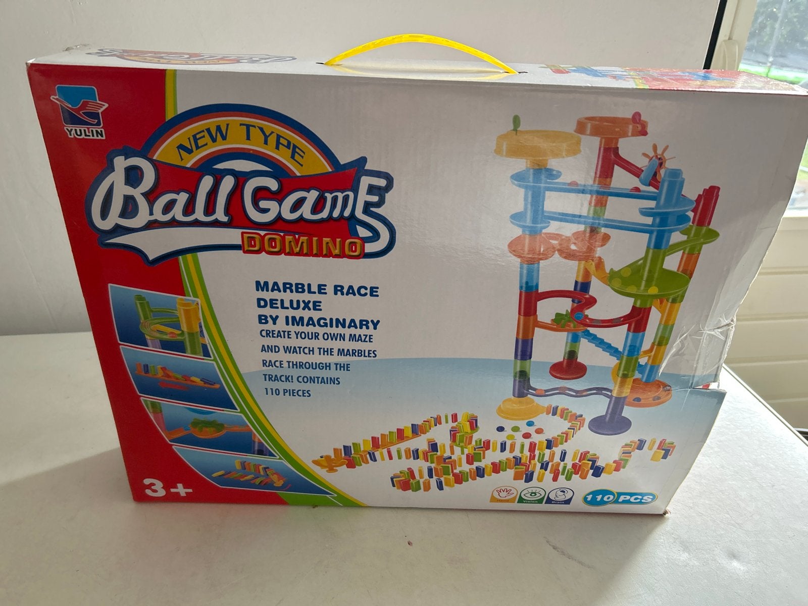 Ball Game Domino Marble Race Deluxe - 110 Stuks, Ophalen, Zo goed als nieuw, Jongen of Meisje