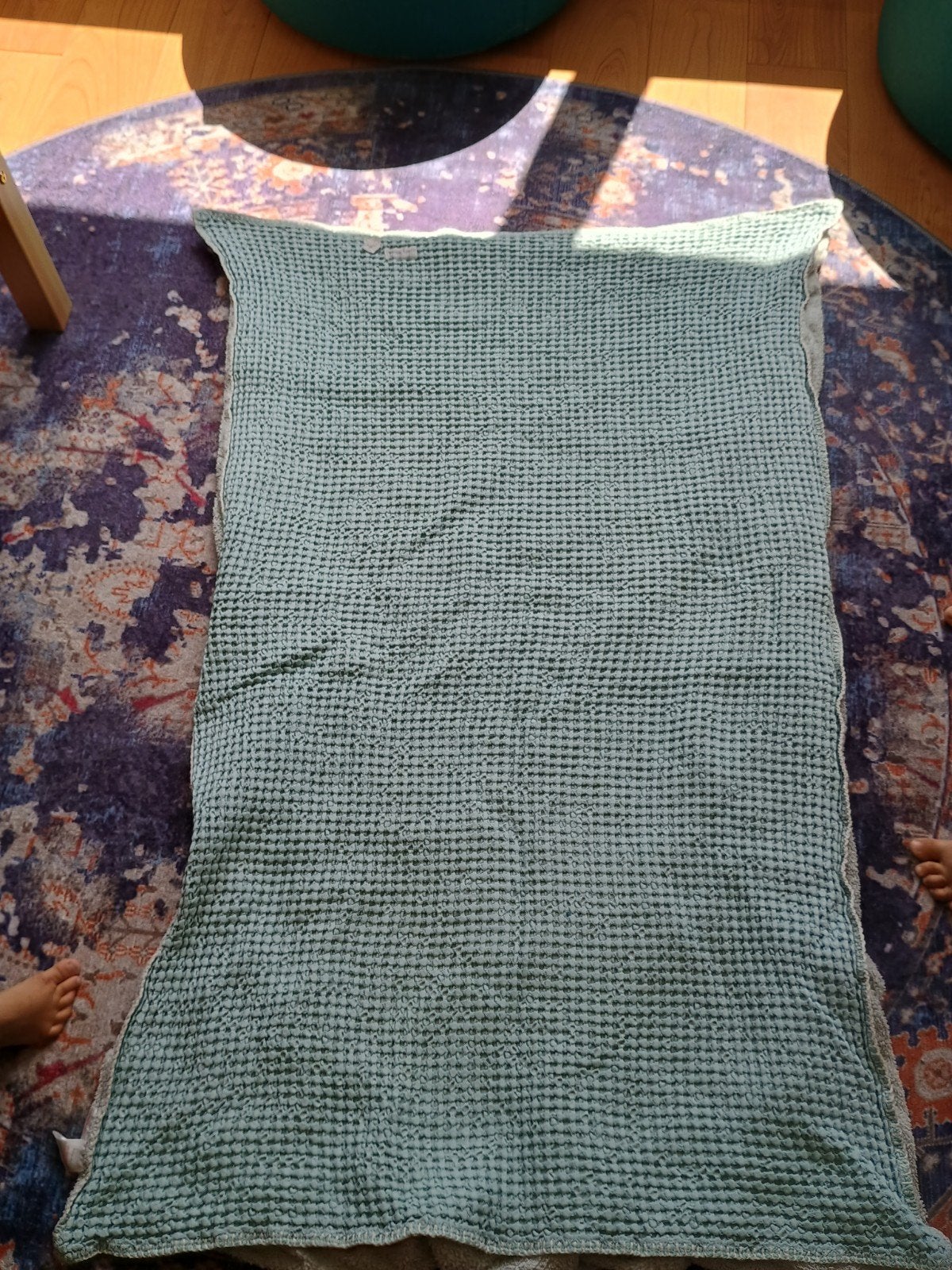 Koeka winterdeken ledikant lichtblauw fleece, TOG 1.9, Koeka, Ophalen of Verzenden, Zo goed als nieuw, Gevoerd