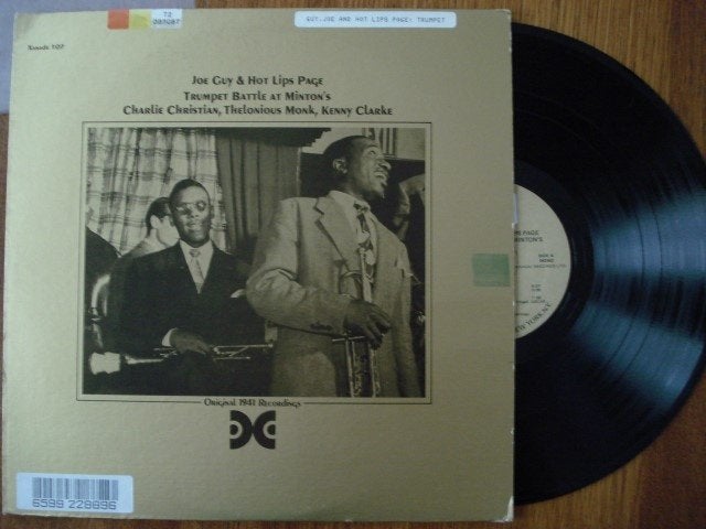 Joe Guy and Hot Lips Page - Trumpet Battle at Minton's, LP, Gebruikt, Ophalen of Verzenden, 12 inch