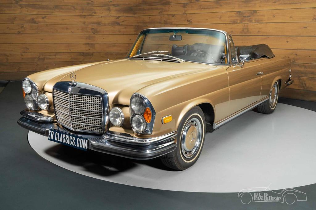 Mercedes 280 SE Flachkuhler Cabriolet | 1971, Auto's, Automaat, Achterwielaandrijving, Zwart, Overige carrosserieën