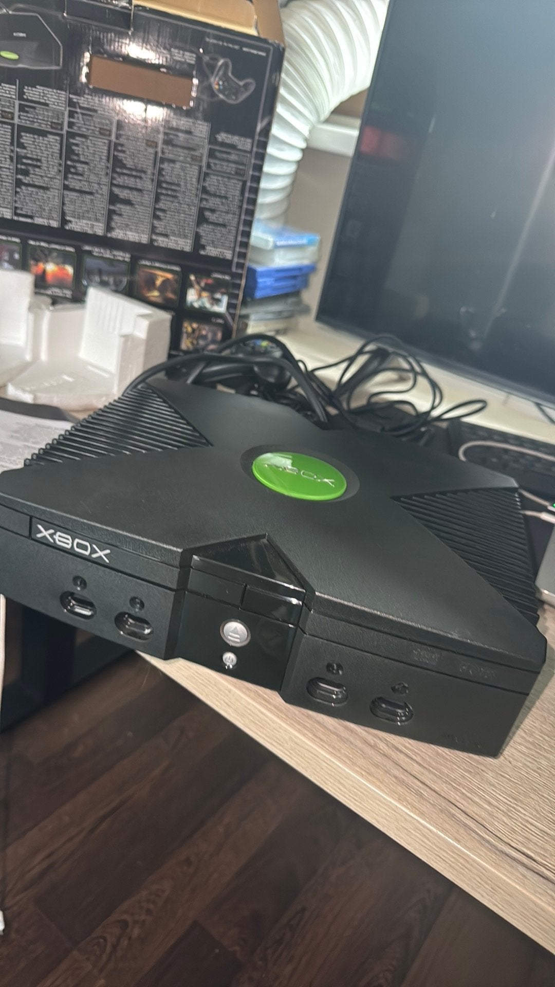 Xbox compleet, Spelcomputers en Games, Spelcomputers | Xbox Original, Ophalen, Zo goed als nieuw, Met 1 controller