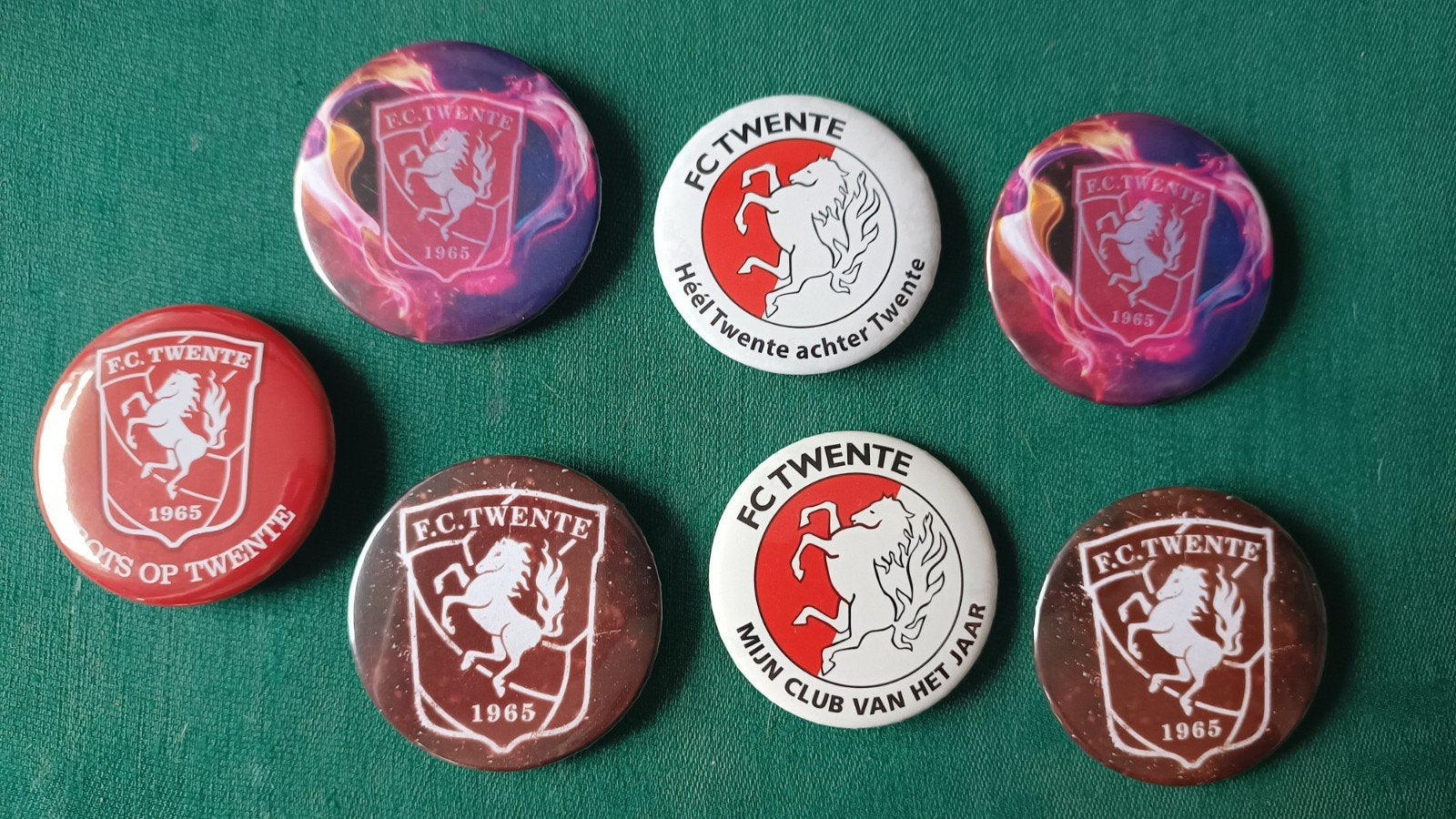 FC Twente buttons, Ophalen of Verzenden, Zo goed als nieuw, F.C. Twente, Overige typen