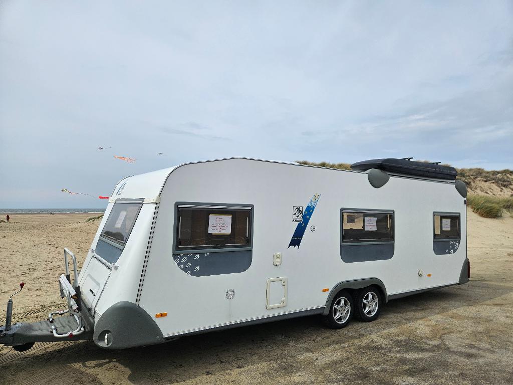 Knaus Eurostar 650 TK, Dwarsbed, Rondzit, Schokbreker, Particulier