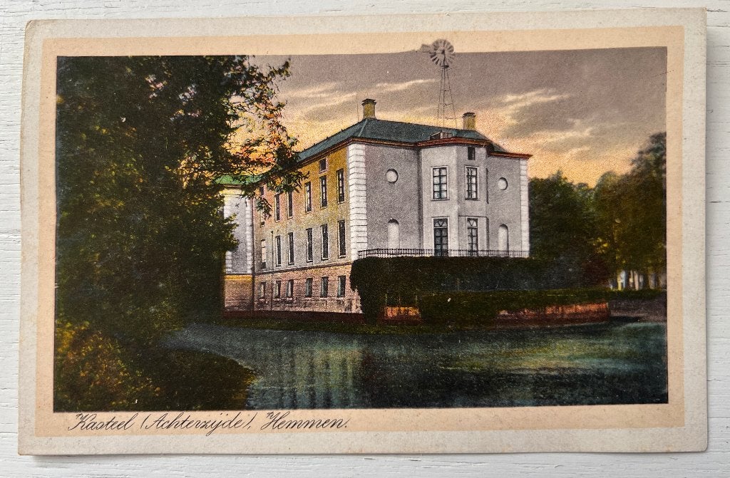 Oude Ansichtkaart - Hemmen - Kasteel (achterzijde) Hemmen, Ophalen of Verzenden, Voor 1920, Ongelopen, Gelderland