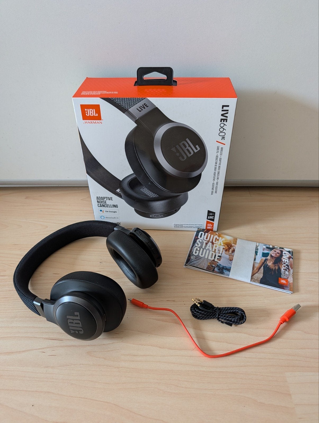 JBL Live 660NC - 1 jaar oud en ZGAN, Audio, Tv en Foto, Koptelefoons, Ophalen, Nieuw, JBL, Draadloos