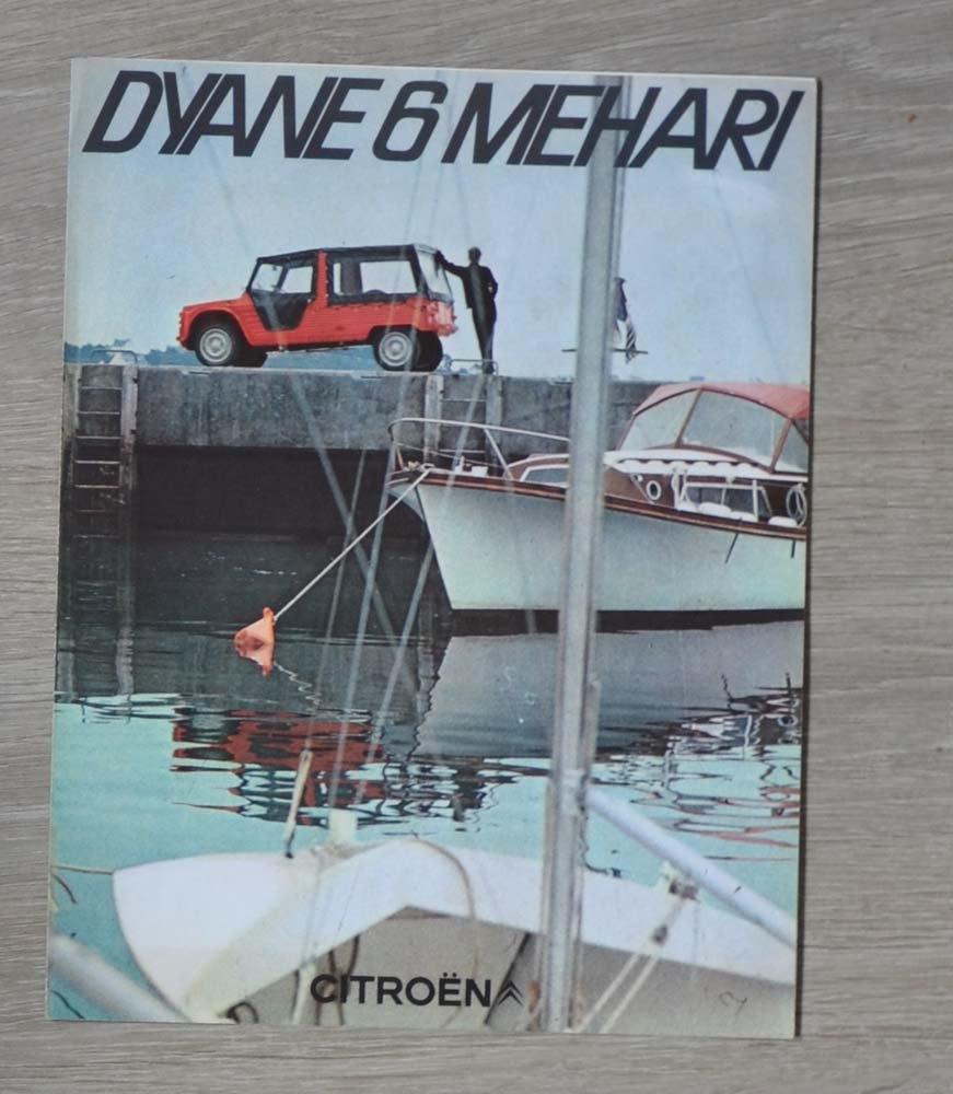 Folder Citroen Dyane 6 Mehari, Ophalen of Verzenden, Gelezen, Citroën