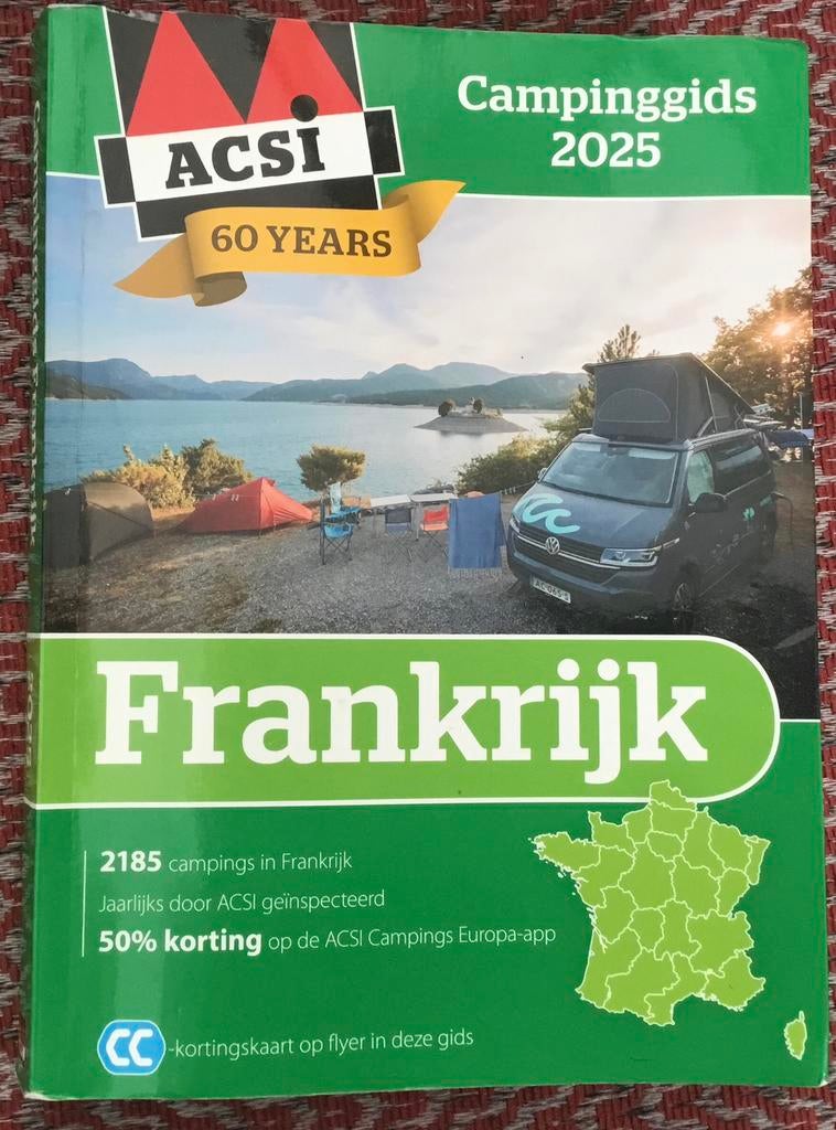 Acsi Campinggids 2025  Frankrijk., Boeken, Reisgidsen, Overige merken, Europa, Ophalen of Verzenden, Zo goed als nieuw