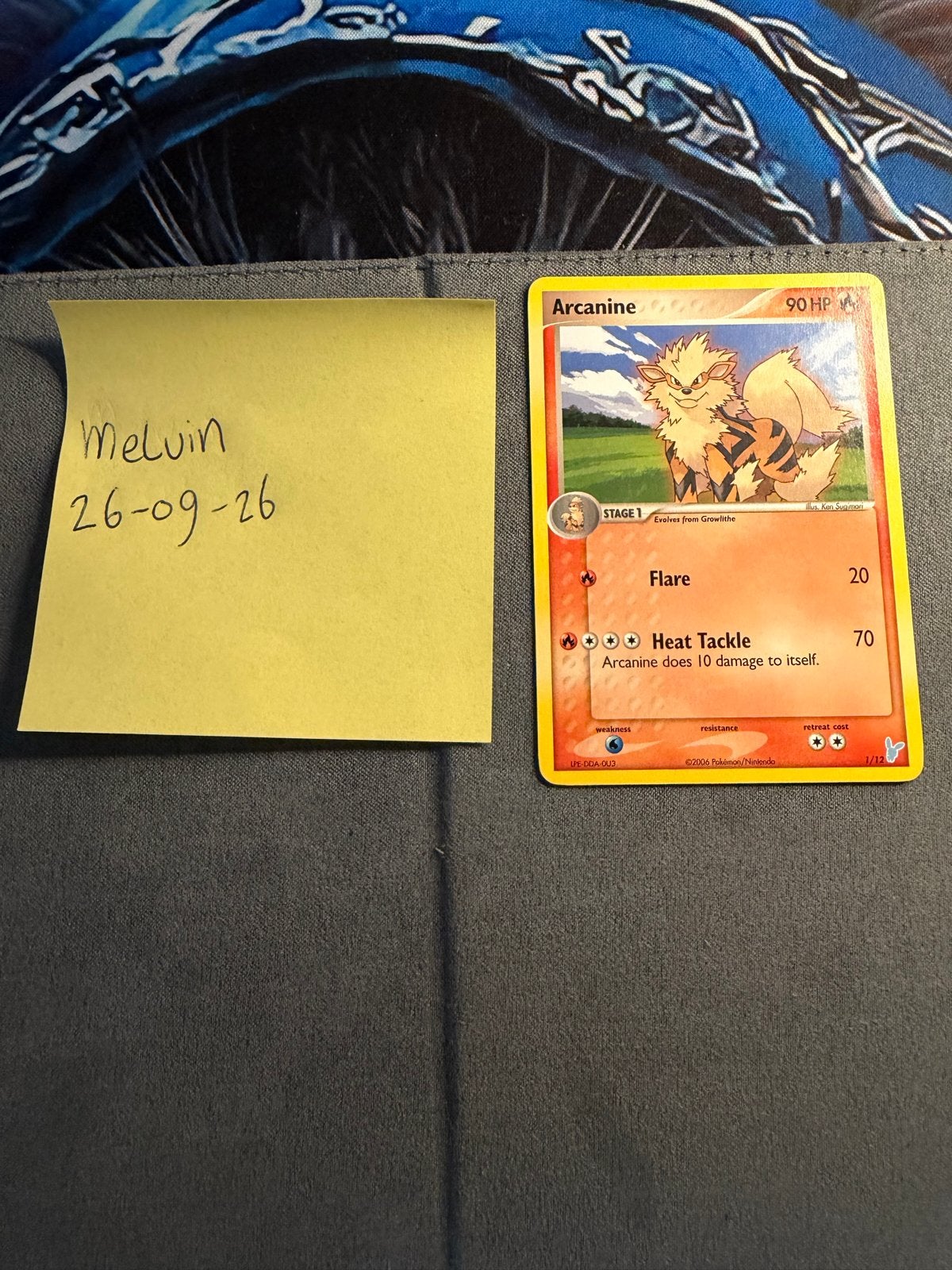 Arcanine 1/12 NM Pokémon kaart, Ophalen of Verzenden, Zo goed als nieuw, Losse kaart