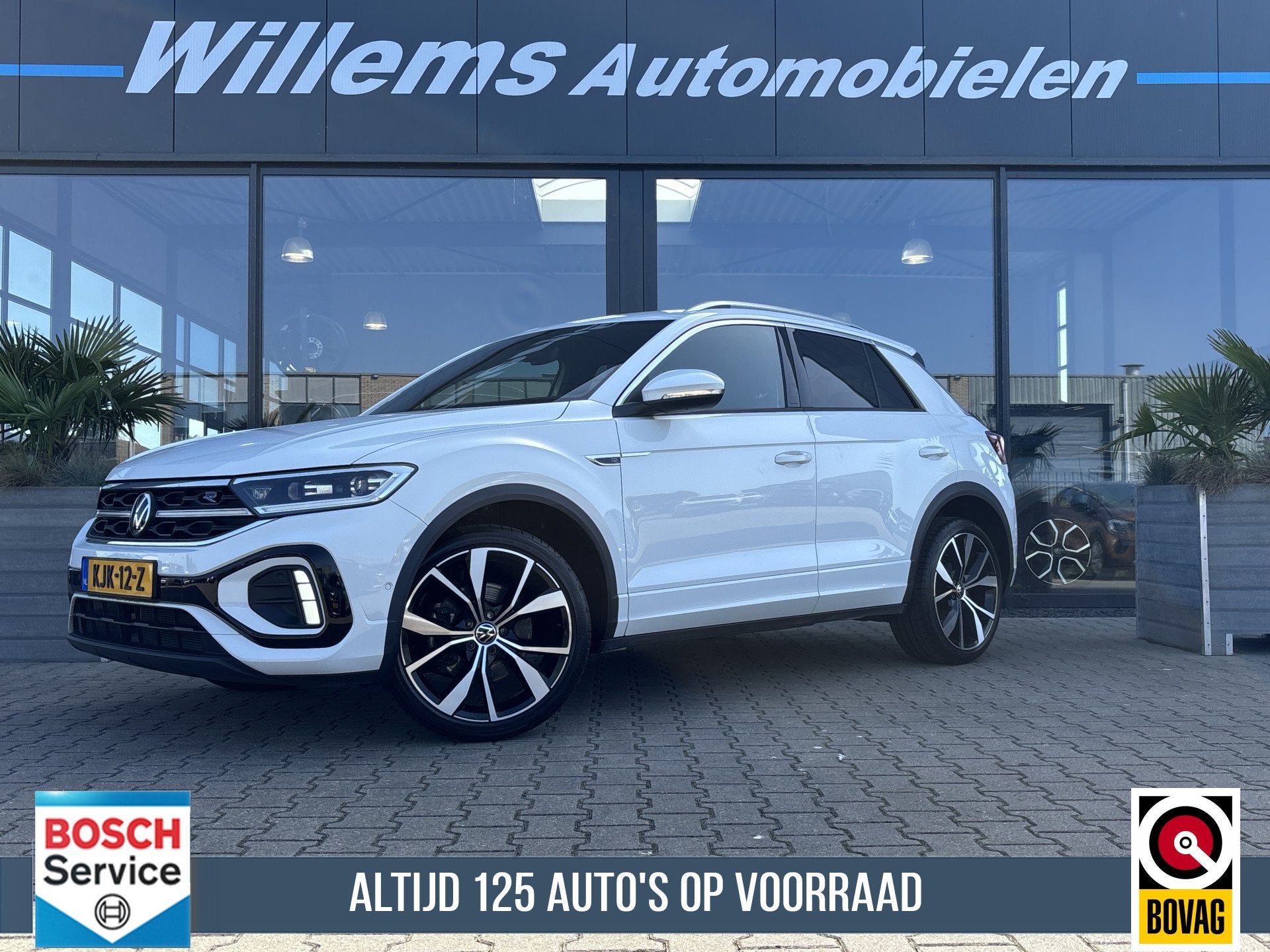 Volkswagen T-Roc 1.5 TSI R-Line Business+ Facelift Model Sto, 4 cilinders, Wit, 1253 kg, Bedrijf
