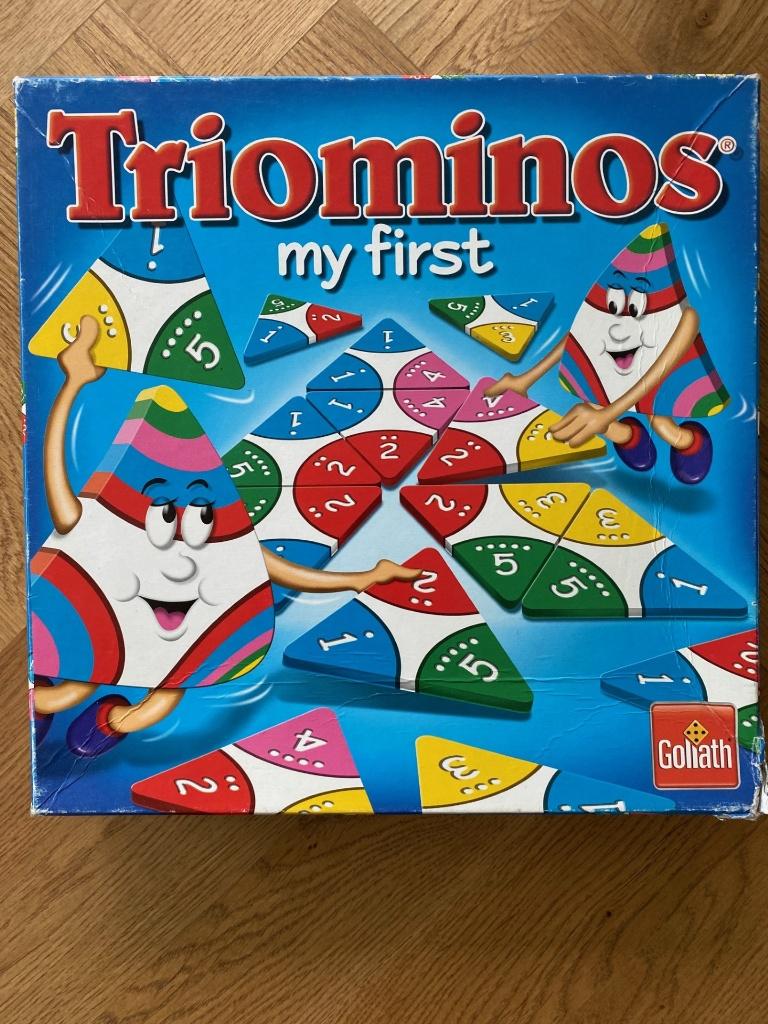 Triominos My First compleet – Goliath spel, Een of twee spelers, Ophalen of Verzenden, Gebruikt, Goliath