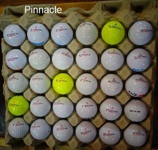 Golfballen Pinnacle Rush ZGAN gebruikt 25 stuks, Ophalen of Verzenden, Zo goed als nieuw, Bal(len), Overige merken
