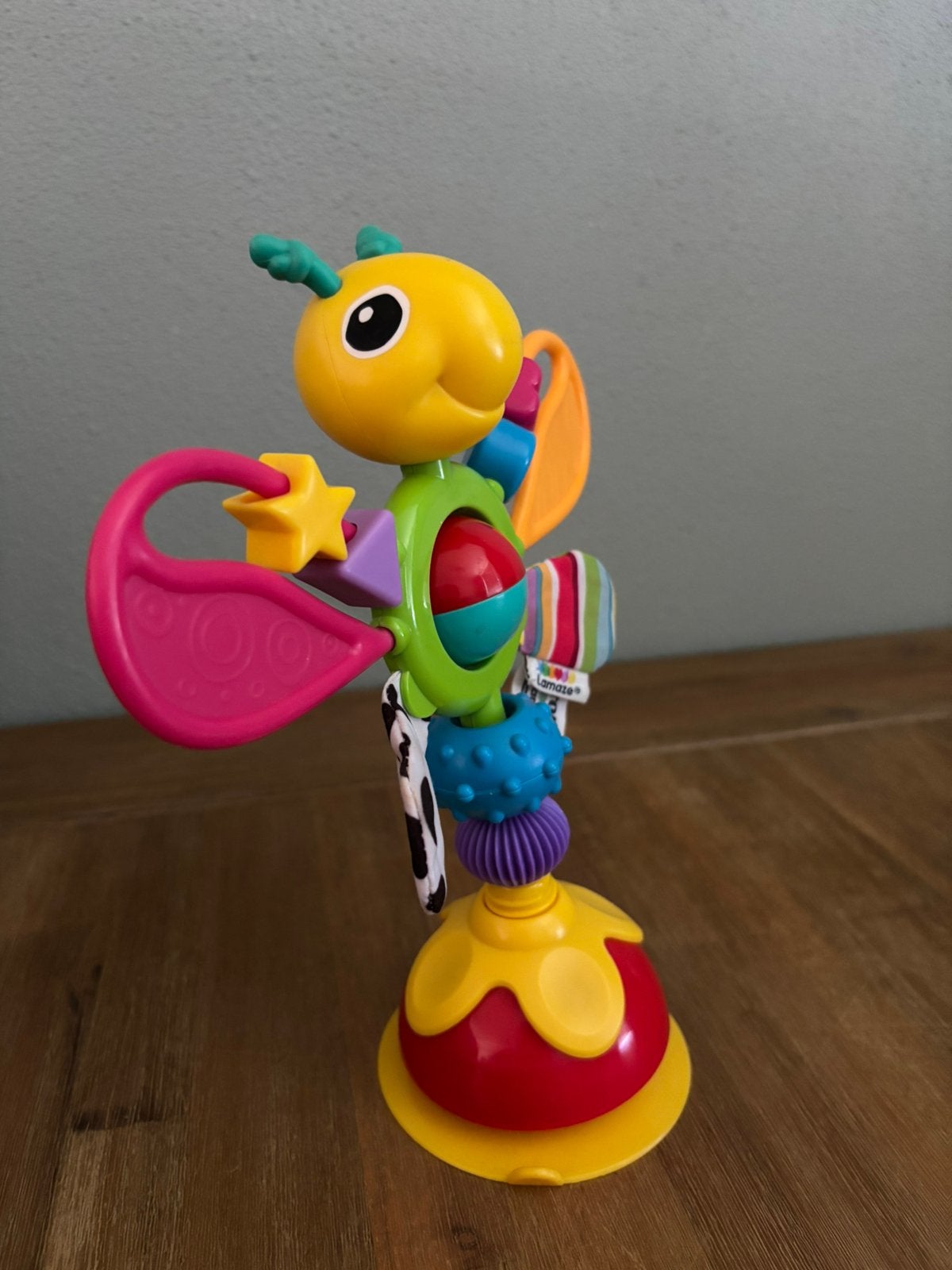 Lamaze vlinder rammelaar met zuignap, Ophalen of Verzenden, Rammelaar