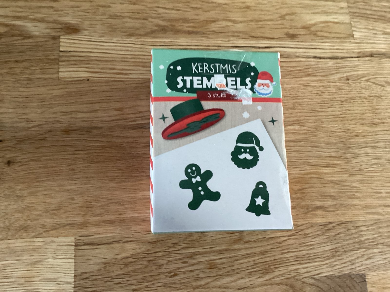 Kerstmis stempels set - 3 stuks met inktkussen, Ophalen of Verzenden, Nieuw, Overige typen