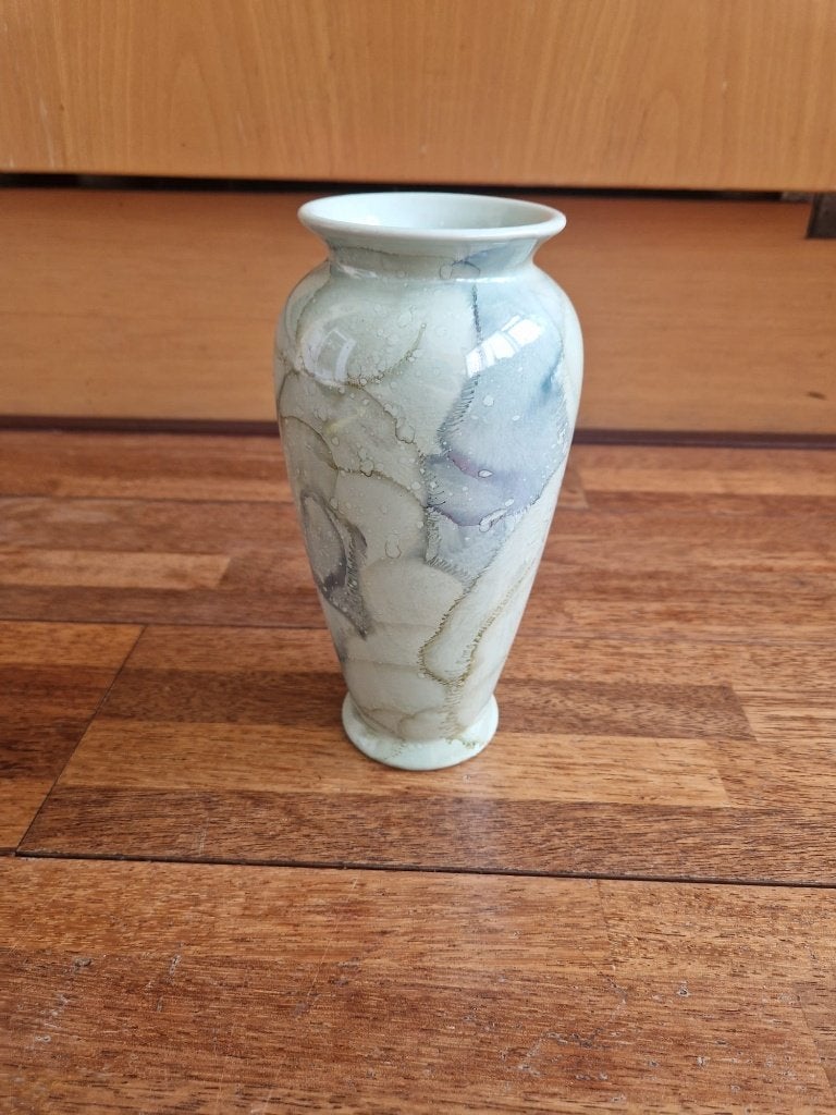 Kleine blauwe Scheurich vaas - West germany, Ophalen of Verzenden
