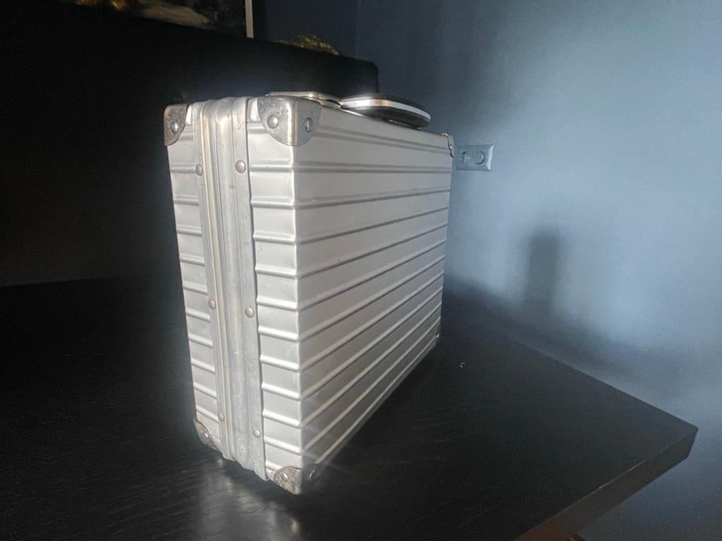 Vintage Rimowa koffer - Aluminium, Sieraden, Tassen en Uiterlijk, Koffers, Gebruikt, Verzenden, Slot, Minder dan 50 cm
