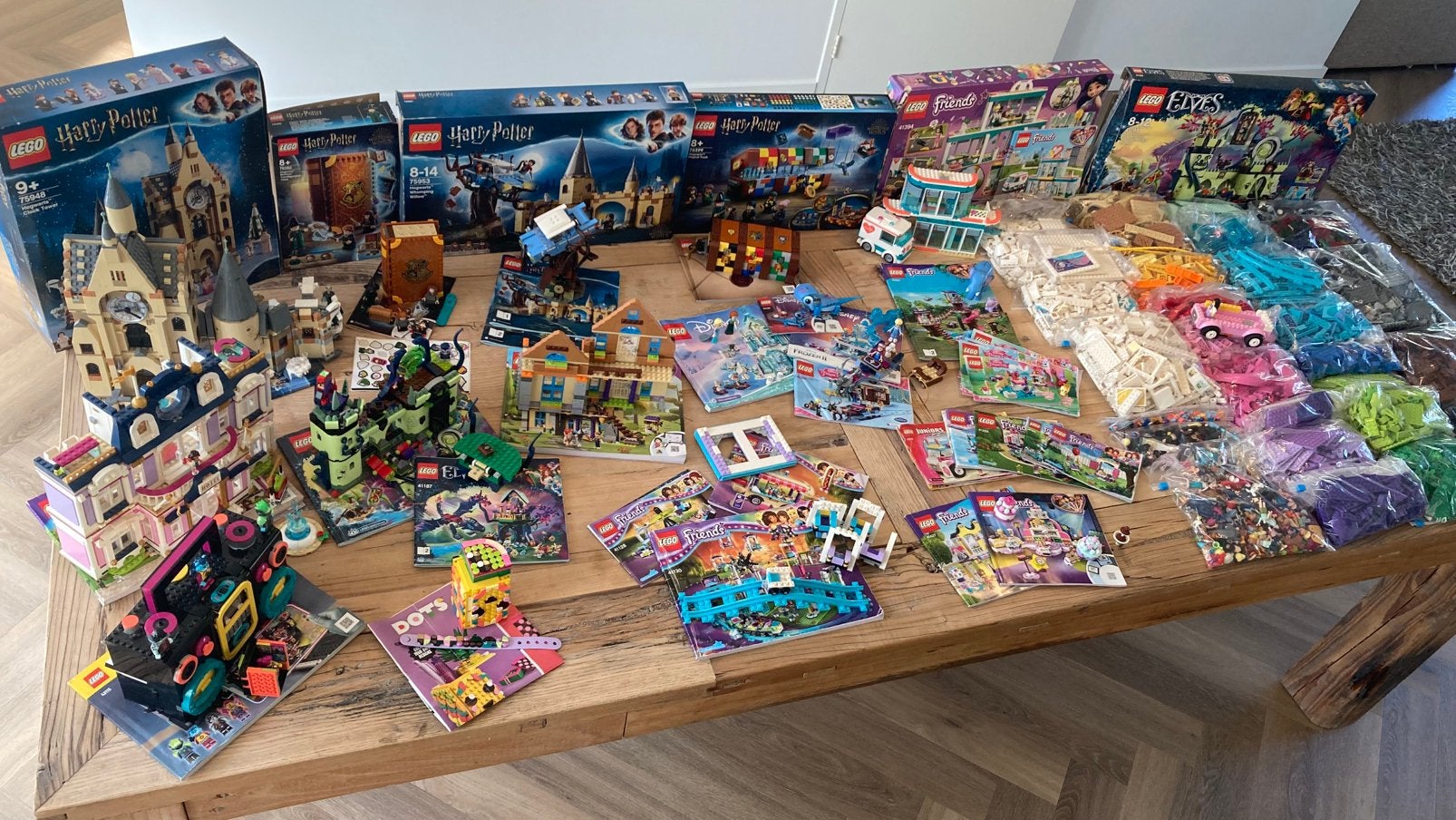 13,5 kilo Lego Friends, Harry Potter, Elves, Frozen en meer, Ophalen, Lego, Friends, Zo goed als nieuw