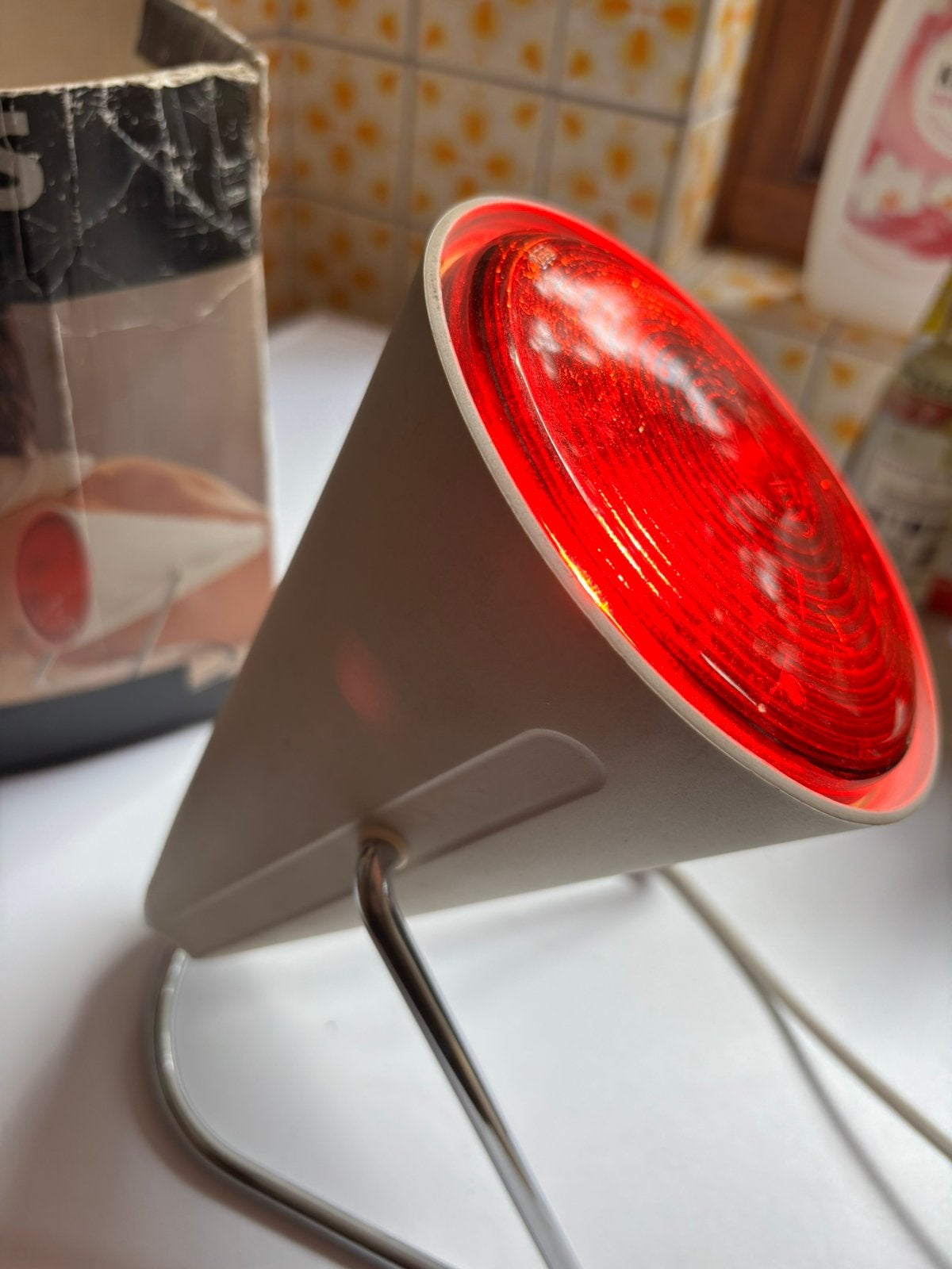 Infrarood lamp, Ophalen, Gebruikt