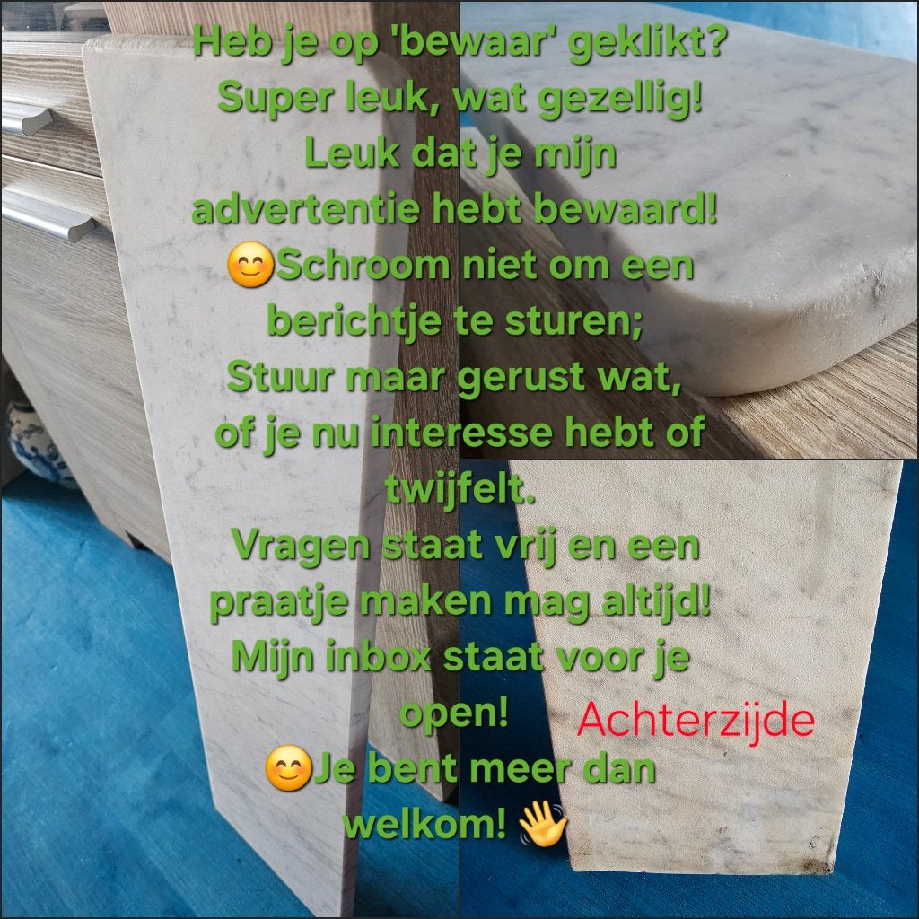 Vensterbank (Z.G.A.N.) Luxe Massief Bianco Carrara Marmer, Doe-het-zelf en Verbouw, Overige Doe-het-zelf en Verbouw, Ophalen, Zo goed als nieuw