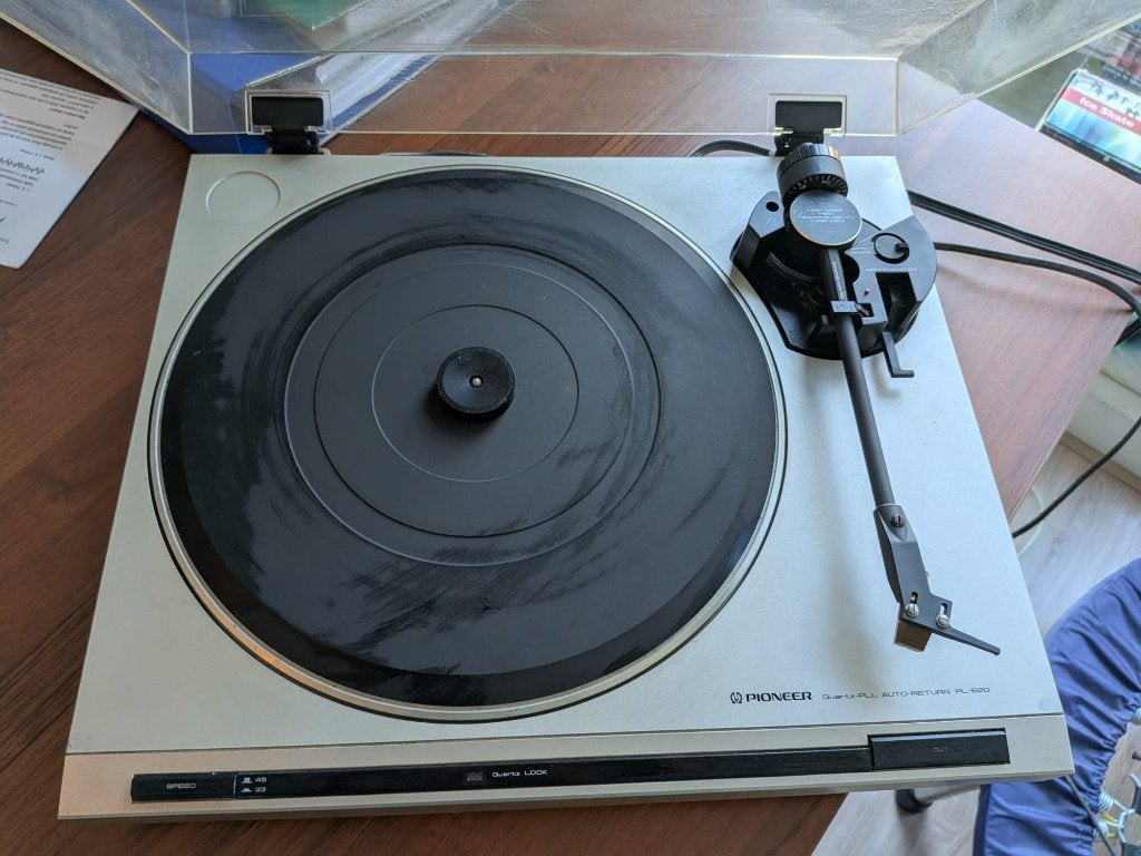 Vintage Pioneer PL-620 Quartz-PLL Auto-Return platenspeler, Audio, Tv en Foto, Ophalen, Gebruikt, Pioneer