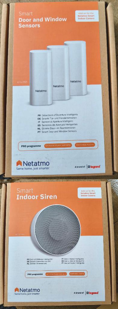 Netatmo smart sirene en deur en raamcontact NIEUW !, Ophalen of Verzenden, Nieuw