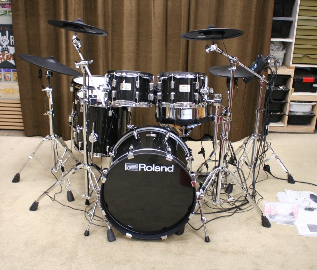 roland VAD 506 met extra floortom electrisch drumstel, Ophalen, Elektronisch, Zo goed als nieuw, Jouwdrumstel@gmail.com