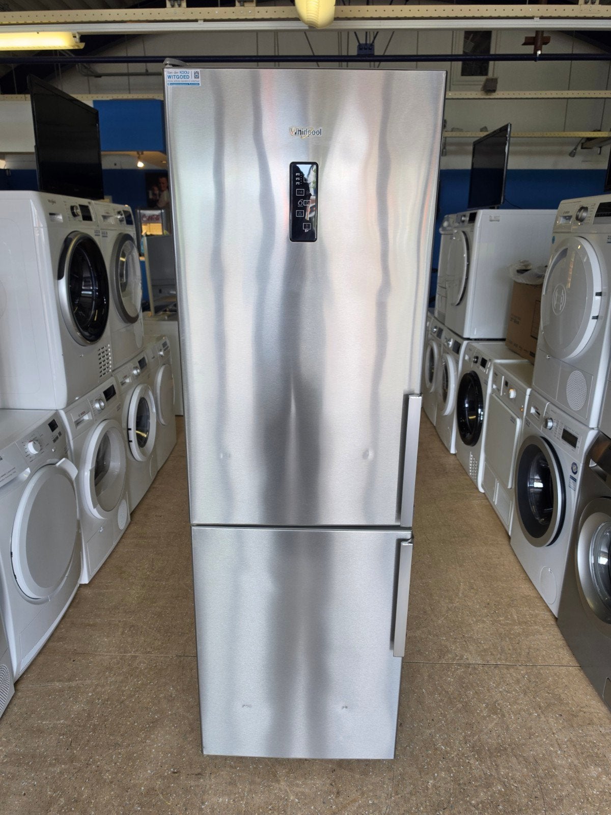 Whirlpool koelvriescombinatie | Rvs | No Frost | Garantie ✅️, Ophalen, Jirnsum, 200 liter of meer, 60 cm of meer