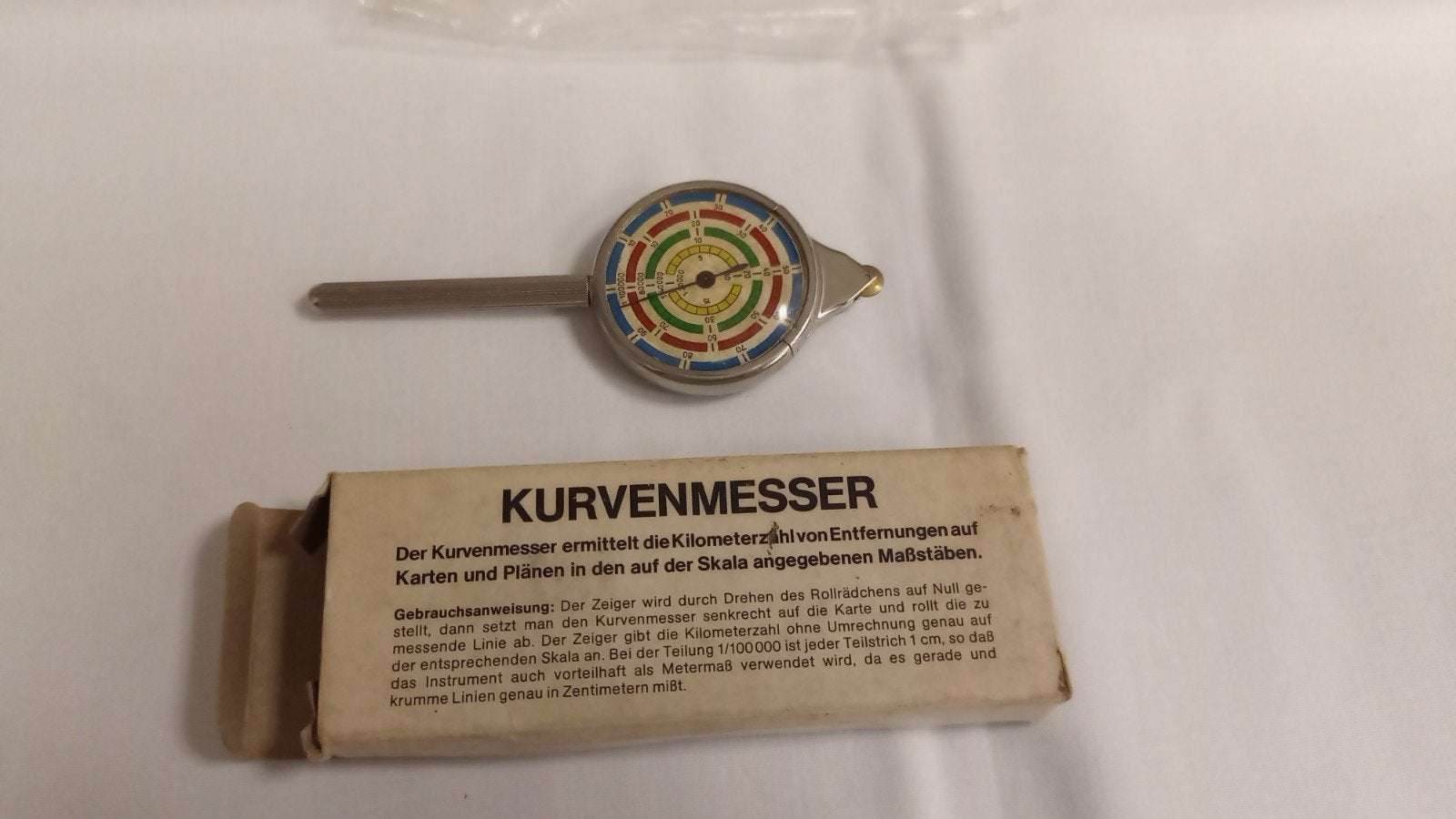 Kurvenmesser / Map measurer in originele doos, Ophalen of Verzenden