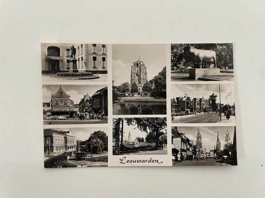 D872 Oude ansichtkaart Friesland : Leeuwarden, Ophalen of Verzenden, 1960 tot 1980, Ongelopen, Friesland