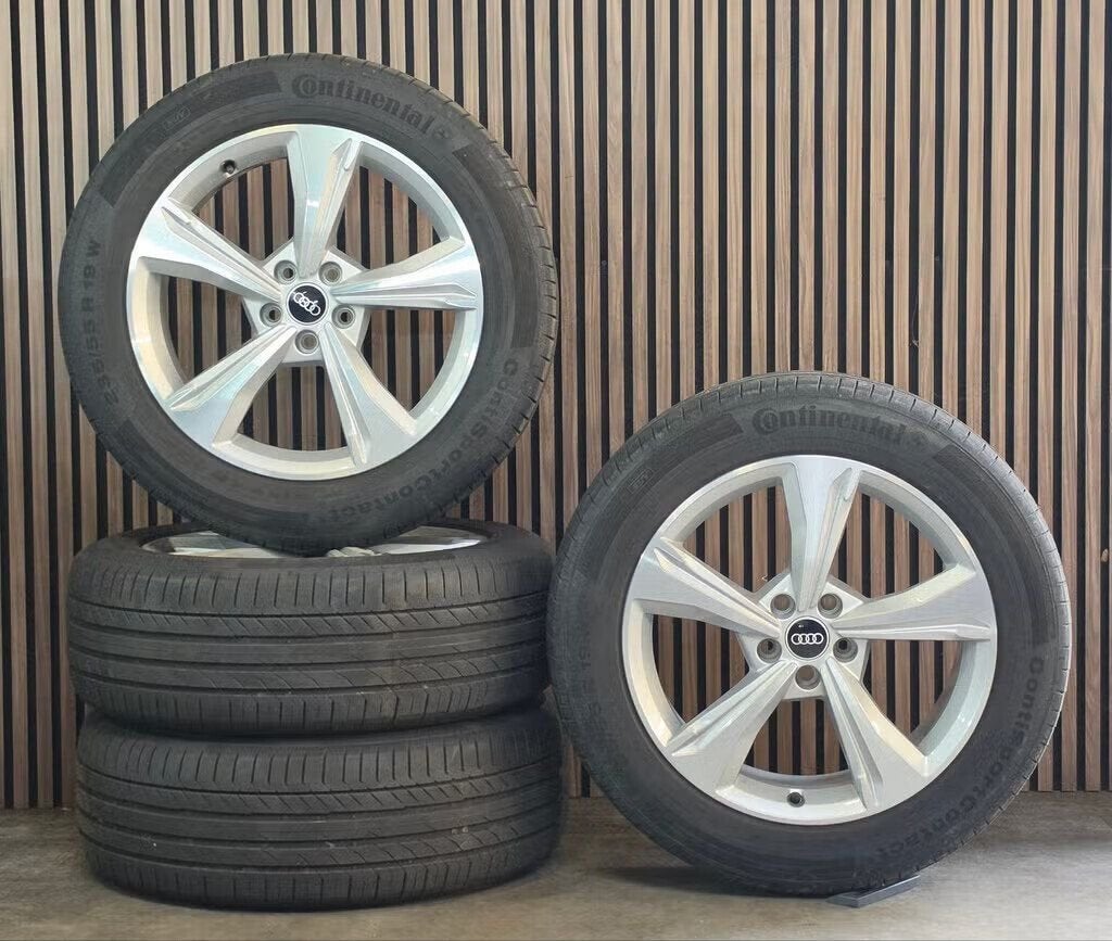 ZGAN 19" Orig AUDI Q5 Velgen+GOEDE A merk Zomerbanden 5x112, 19 inch, Gebruikt, -, -