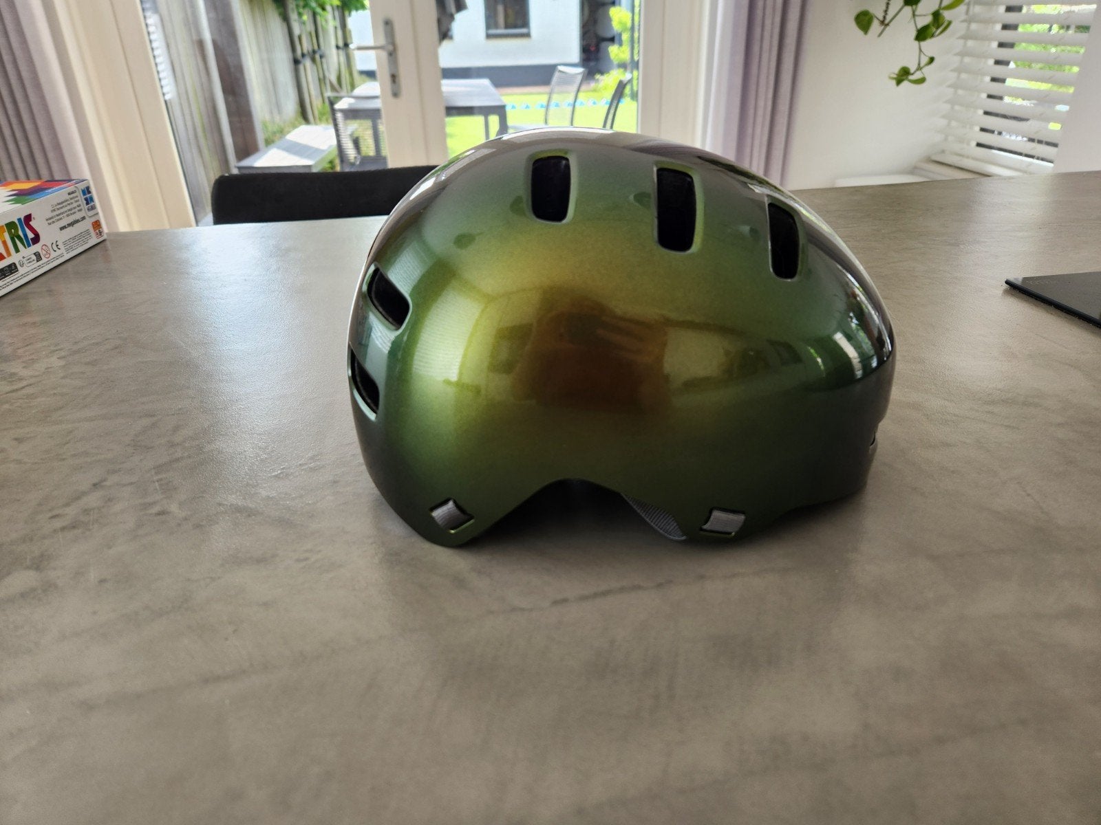 ABUS Fietshelm - Groen/Goud Glans - Indy - Medium, Fietsen en Brommers, M, Nieuw, Ophalen of Verzenden, ABUS