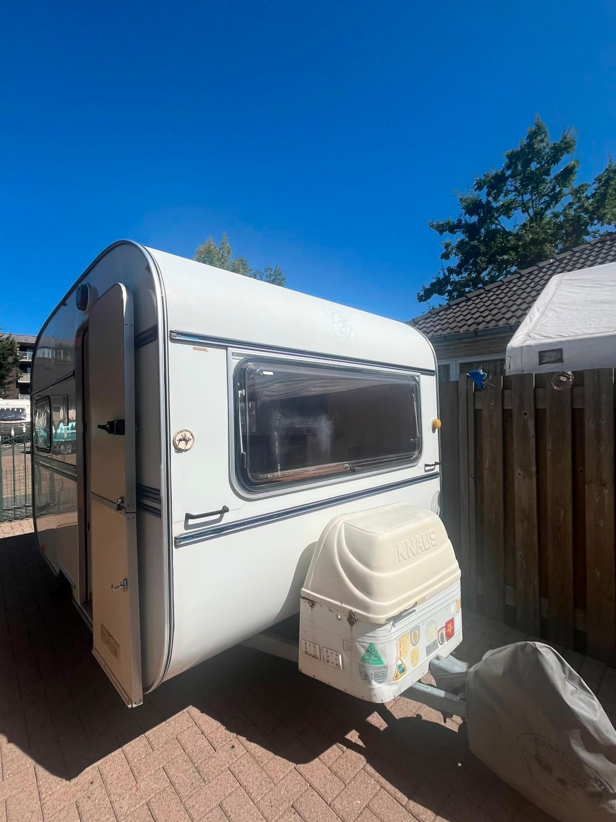 Leuke knaus retro 325kentekenvrij Schwabbelnest met voortent, Schokbreker, Hobby, Bedrijf, Treinzit