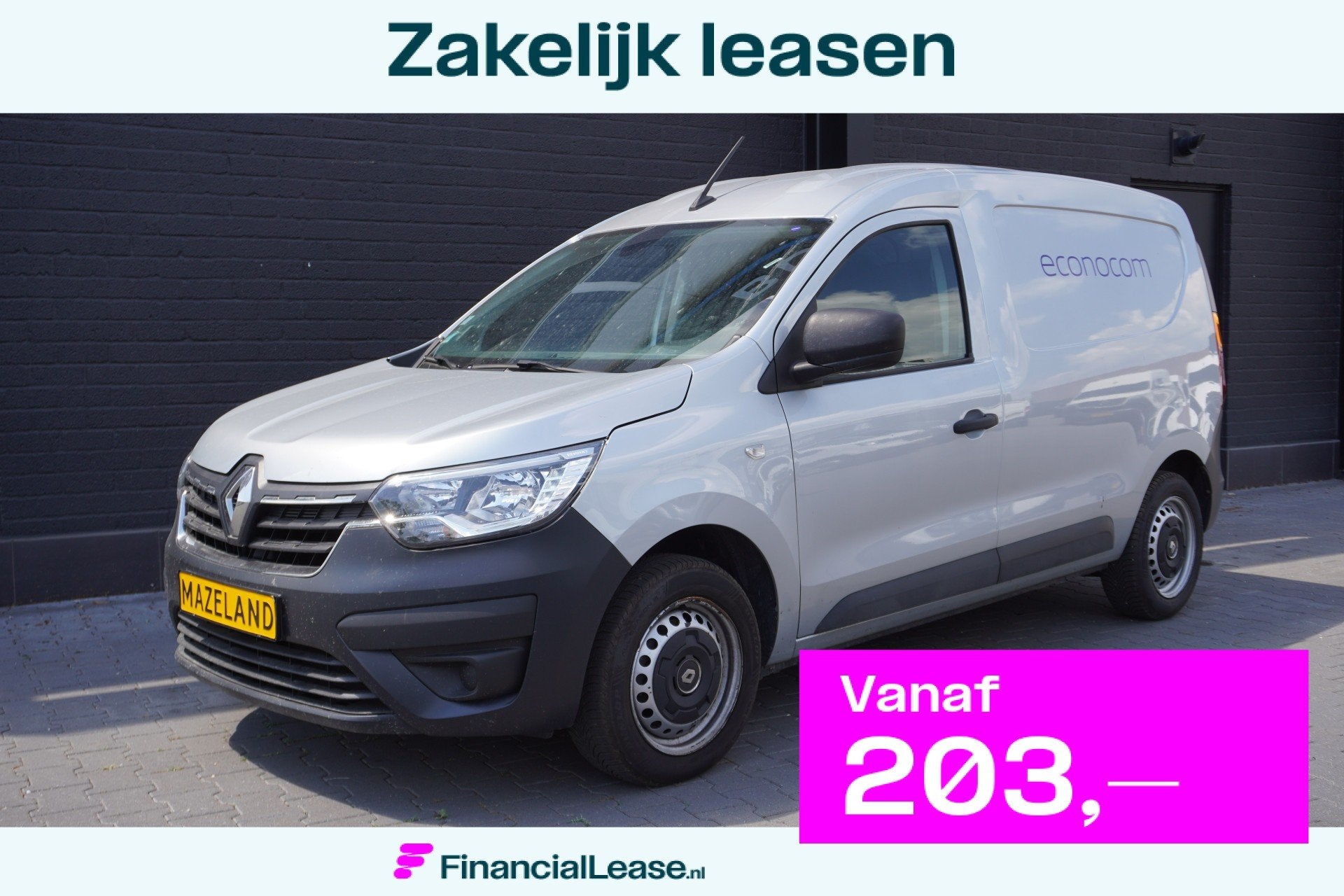 Renault Express 1.3 TCe 100PK Benzine EURO 6 - Airco - Navi, Voorwielaandrijving, Dealer onderhouden, Gebruikt, 4 cilinders