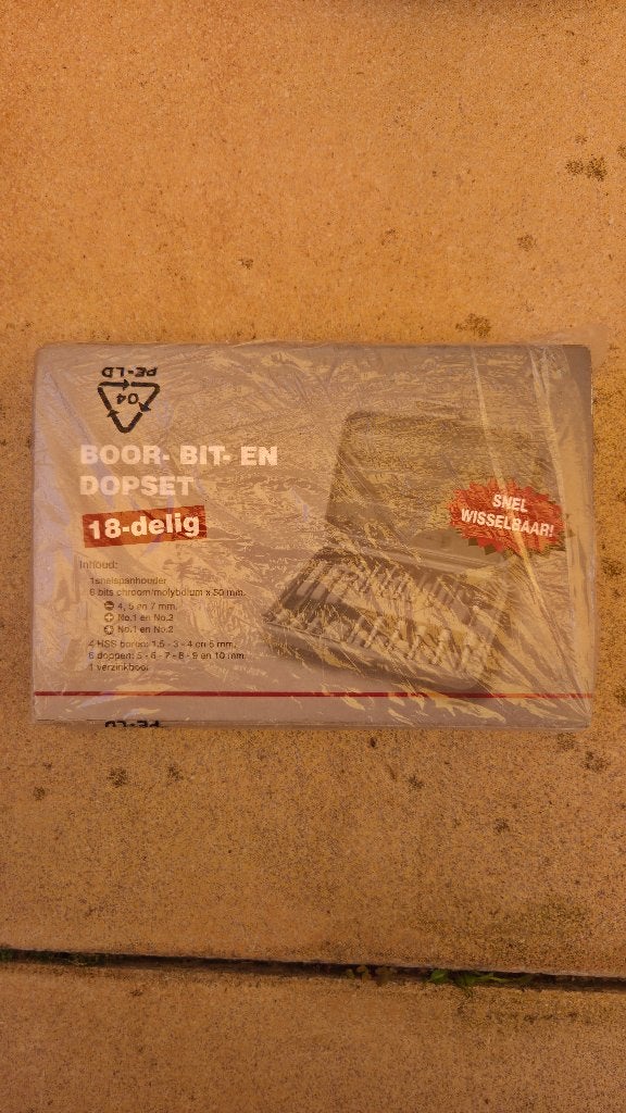 Boor-Bit-Dop Set, Ophalen, Nieuw, Bitset, Overige merken