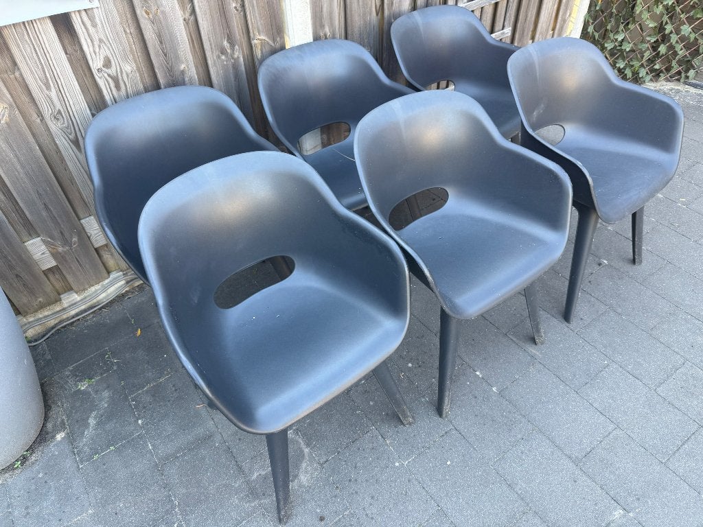 6 x tuinstoel kuip, Tuin en Terras, Tuinstoelen, Ophalen, Gebruikt, Kunststof